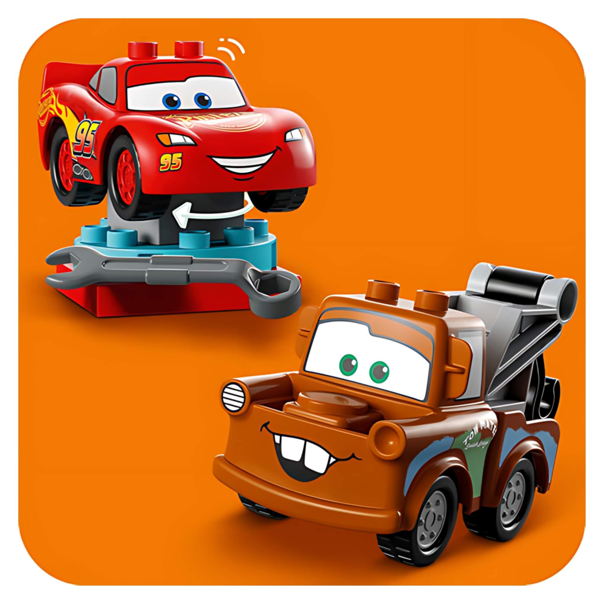LEGO DUPLO Diversão No Lava-Jato Com Relâmpago McQueen e Mate 29 Peças - 4111110996