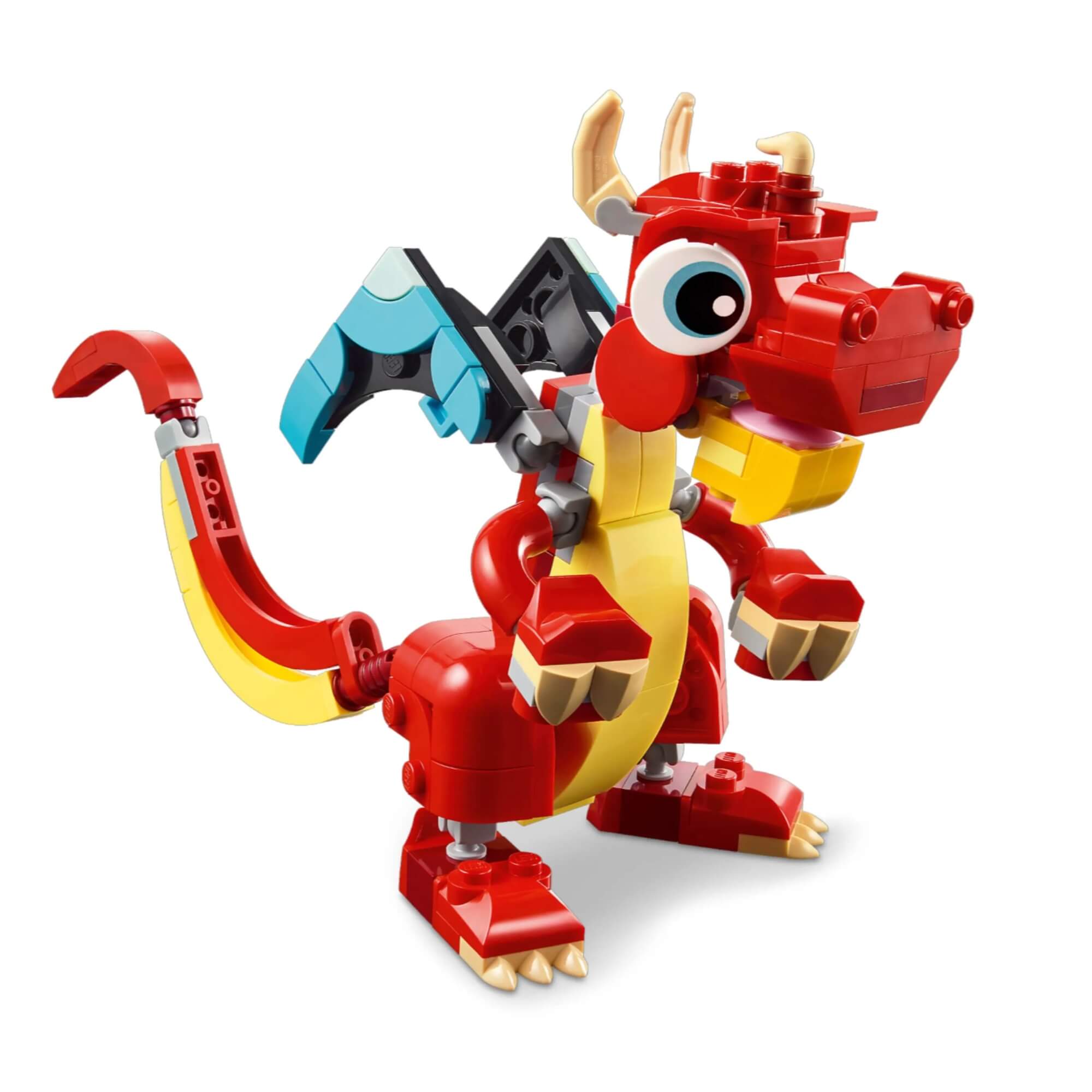 LEGO Creator 3 em 1 Dragão Vermelho/Fênix/Peixe 149 Peças - 4111131145