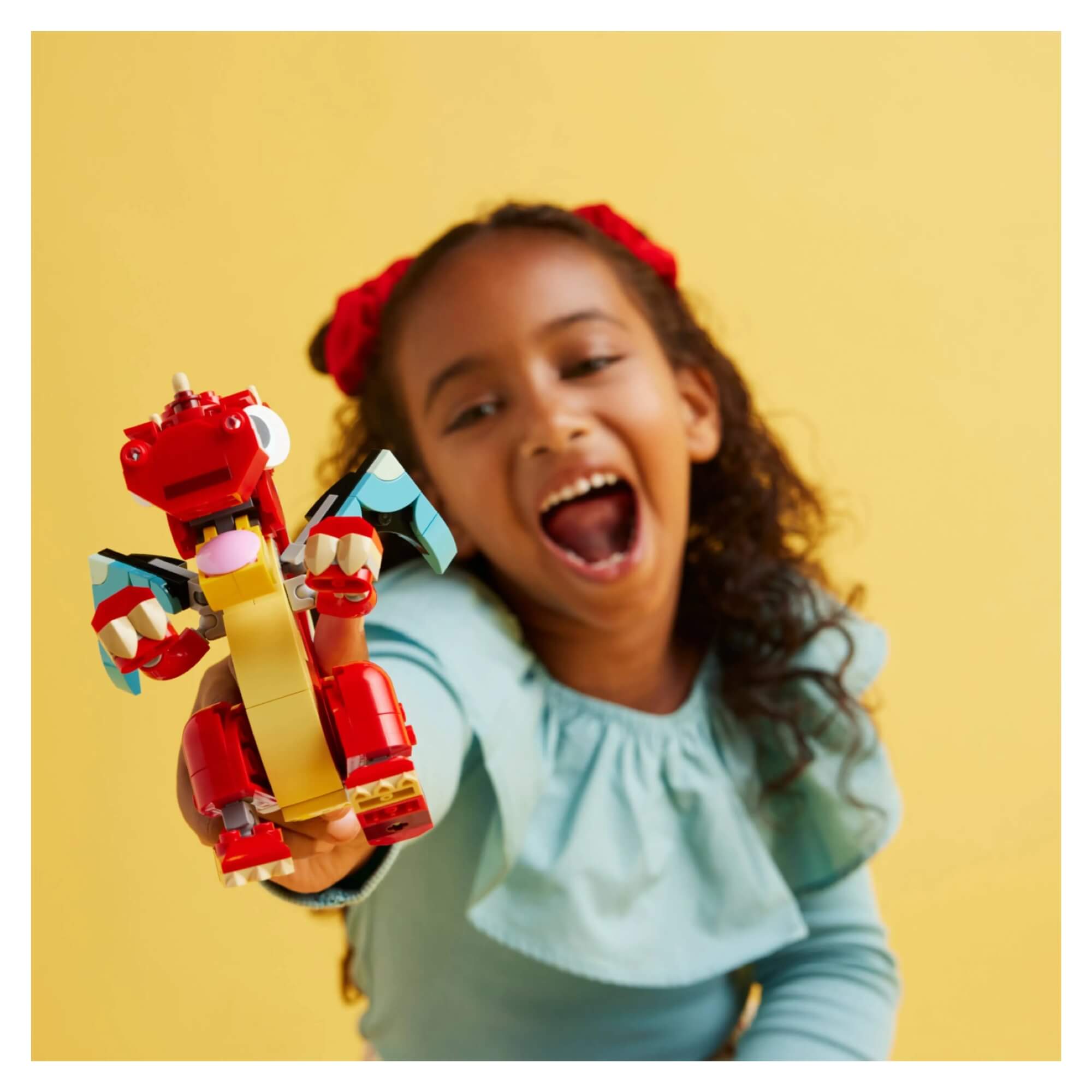 LEGO Creator 3 em 1 Dragão Vermelho/Fênix/Peixe 149 Peças - 4111131145