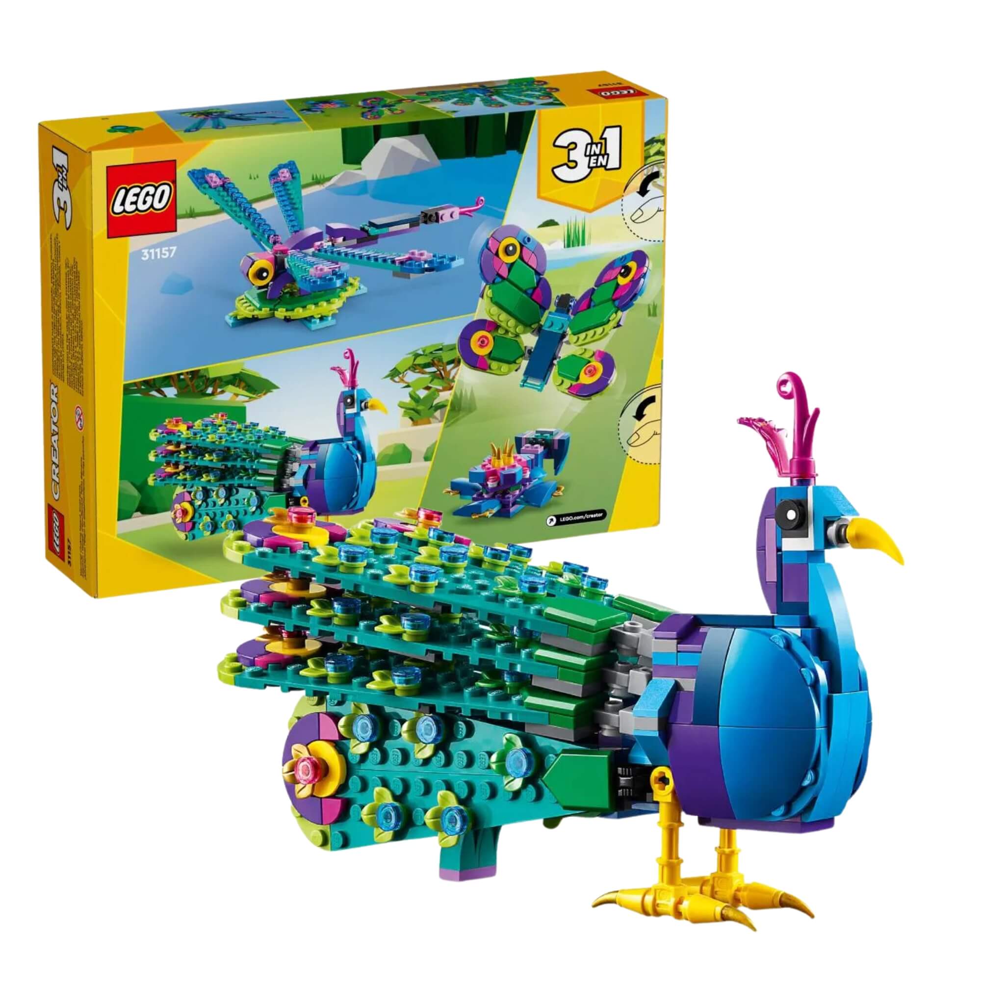 LEGO Creator 3 em 1 Pavão Exótico - 4111131157