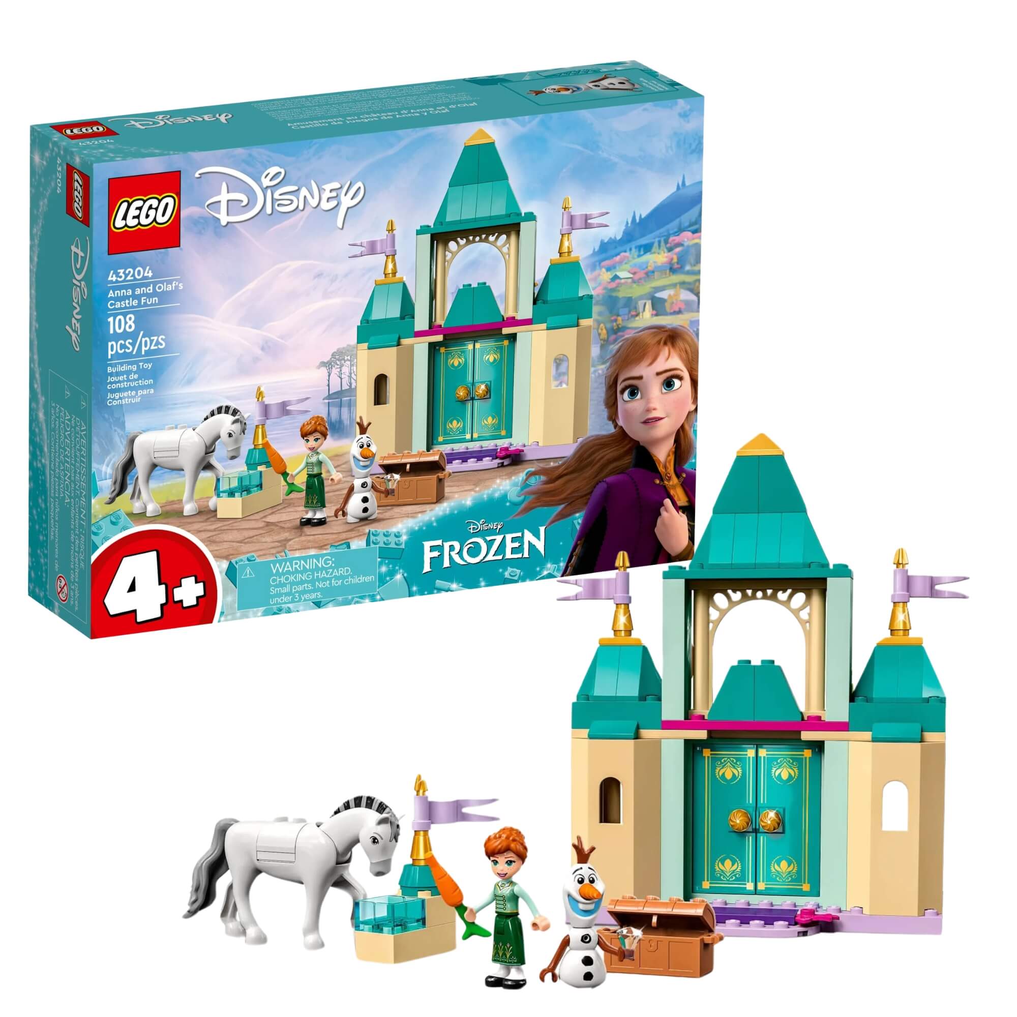 LEGO Disney Princess Castelo Divertido de Anna e Olaf 108 Peças - 4111143204
