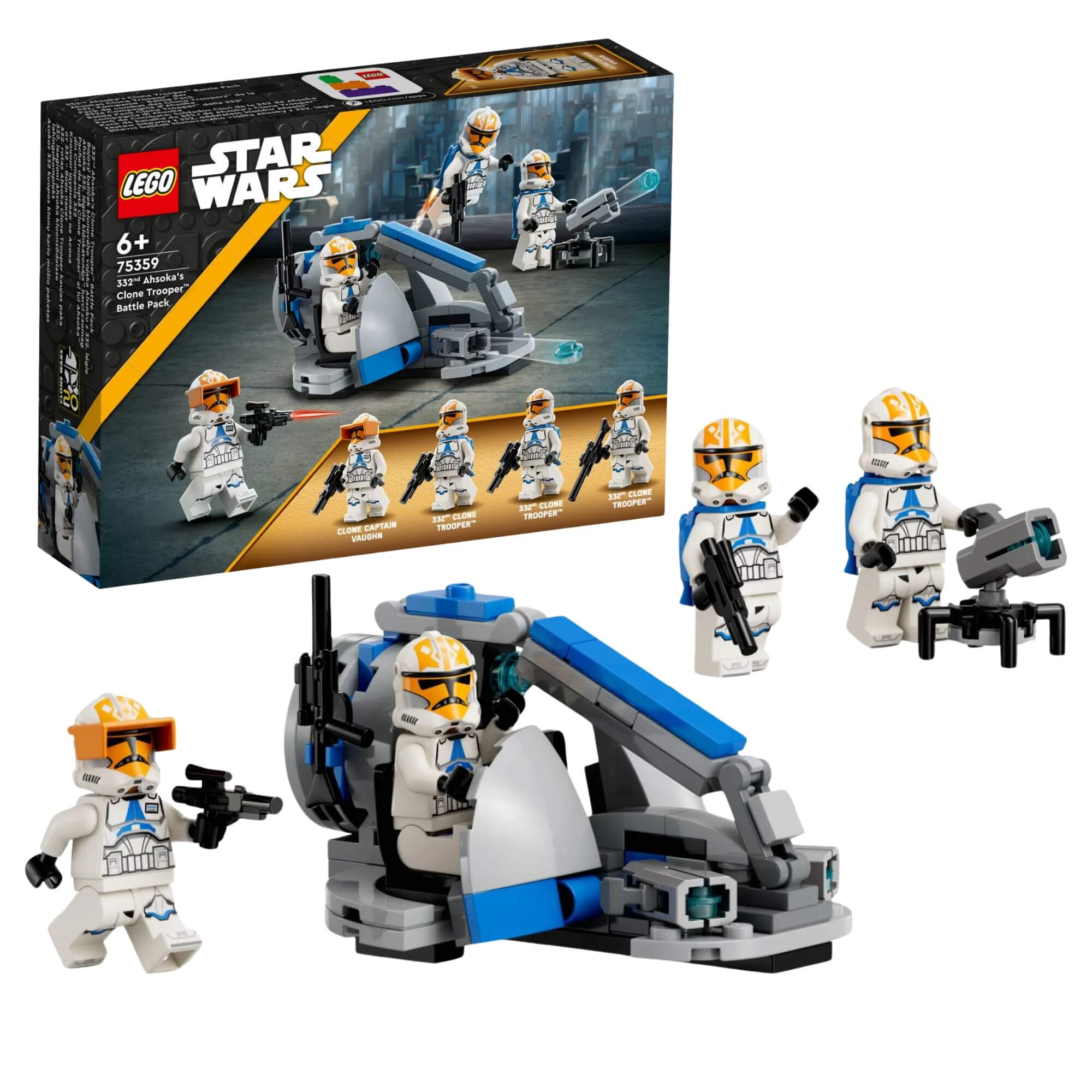 LEGO Star Wars Pack de Batalha Soldado Clone de Ahsoka da 332ª 108 Peças - 4111175359