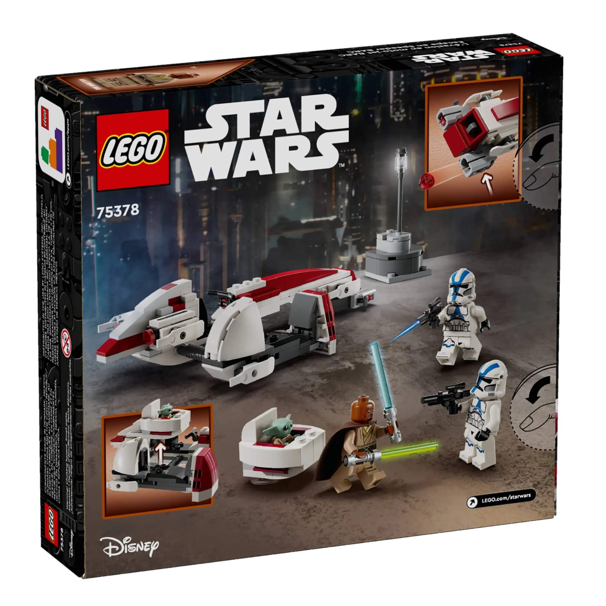 LEGO Star Wars - Fuga do Speeder BARC 221 Peças - 4111175378