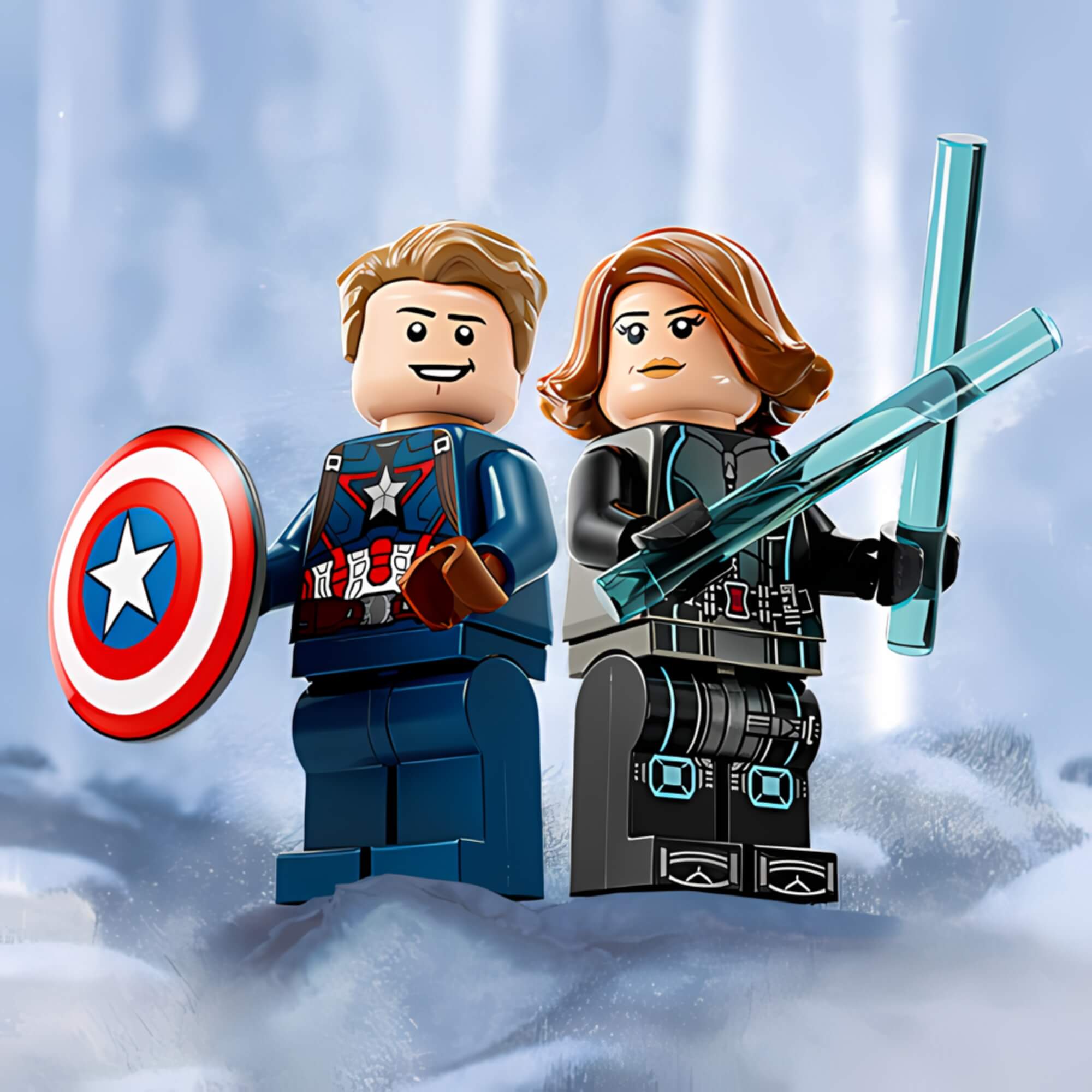 LEGO Marvel Motocicletas da Viúva Negra e do Capitão América 130 peças - 4111176260