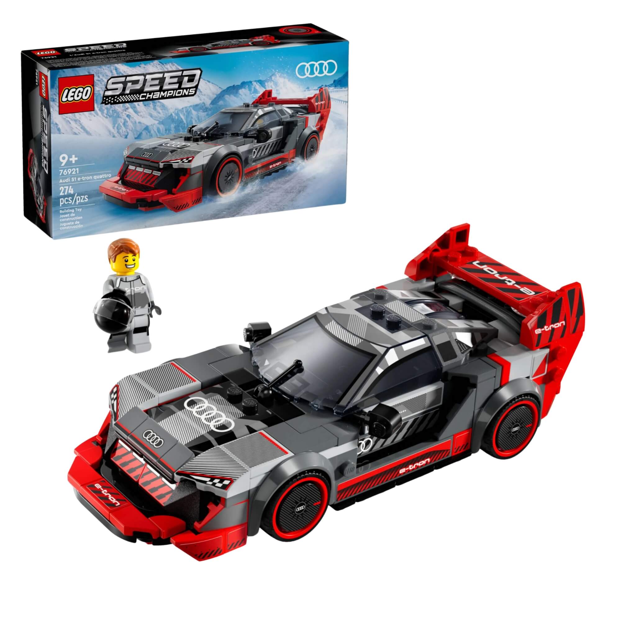 LEGO Speed Champions Carro de Corrida Audi S1 E-Tron Quattro 274 Peças - 4111176921