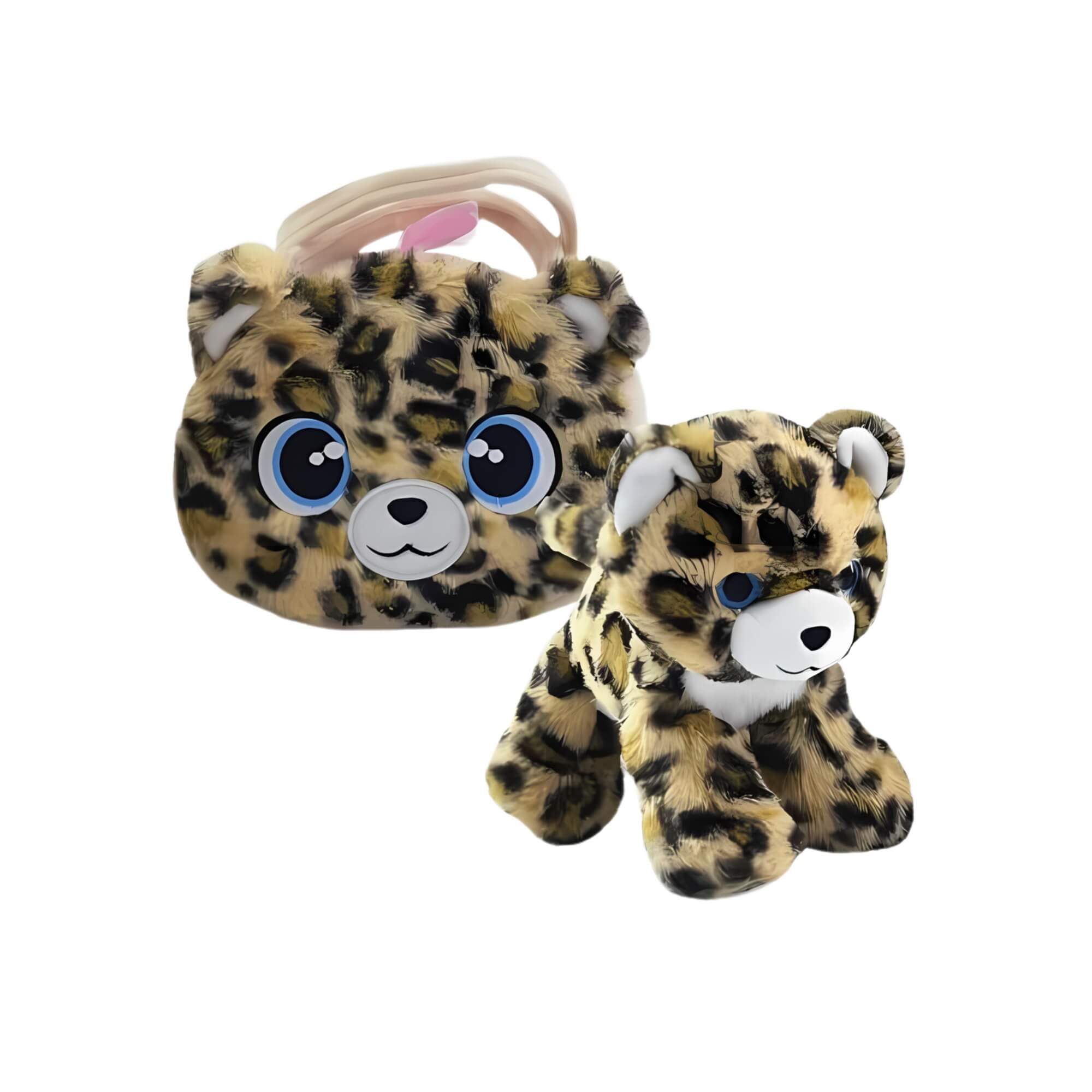 Bolsinha de Pelúcia Leopardo Deluxe Multikids - BR2224