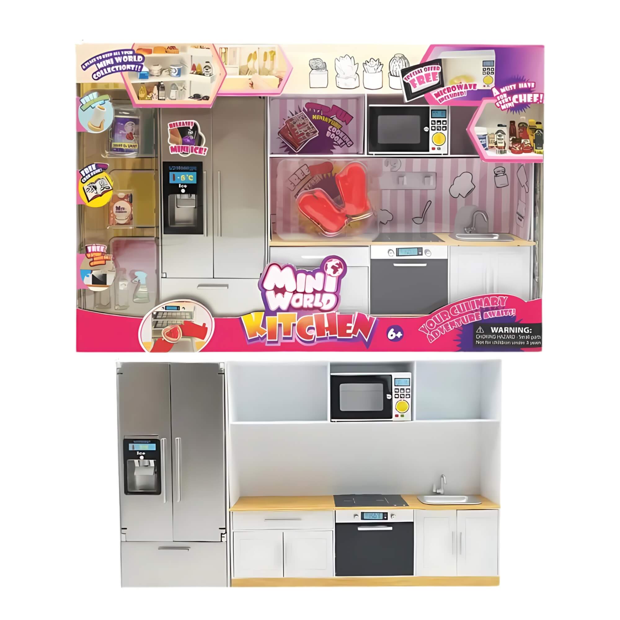 Brinquedo Mini World Playset Cozinha Mini Mundo Multikids - BR1774