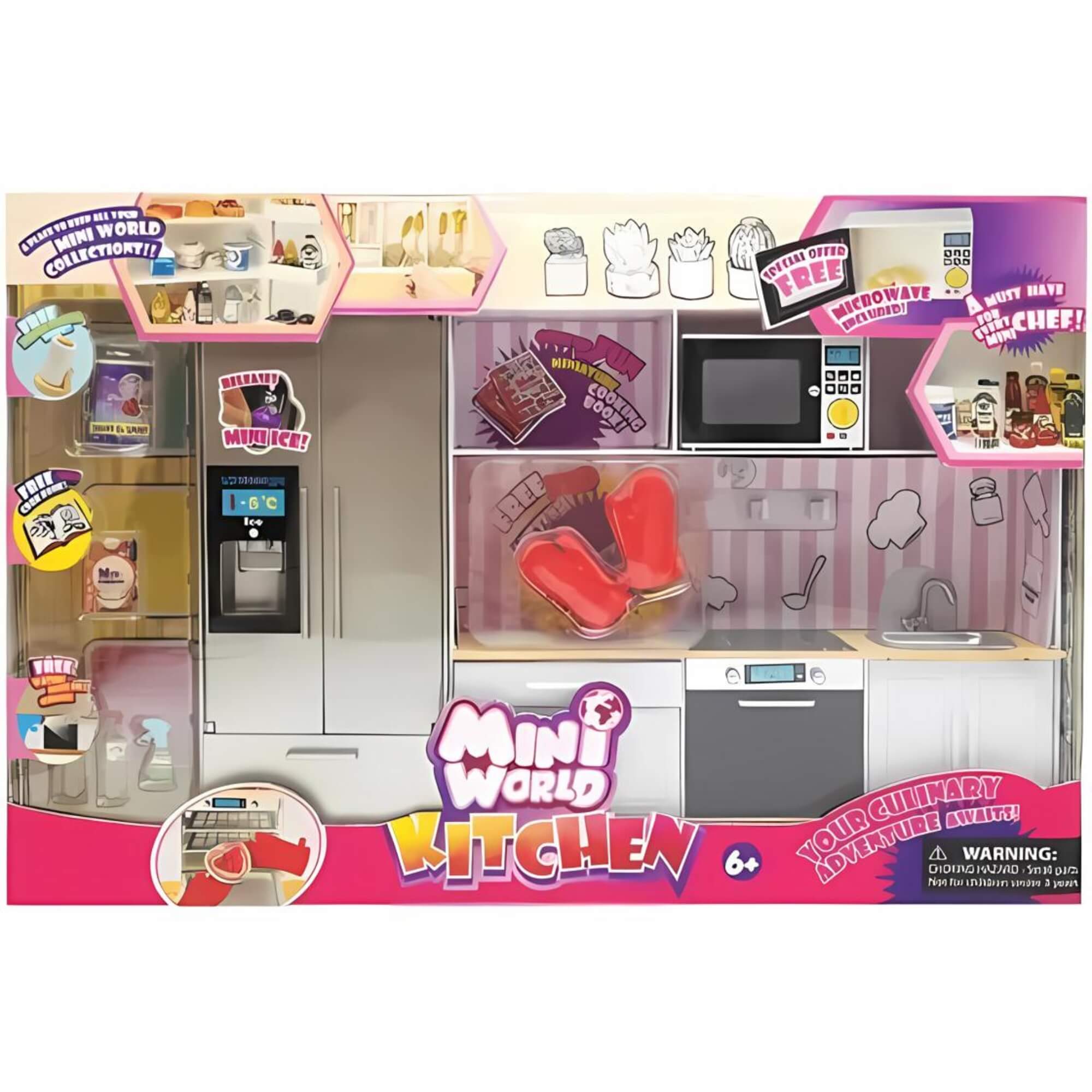 Brinquedo Mini World Playset Cozinha Mini Mundo Multikids - BR1774