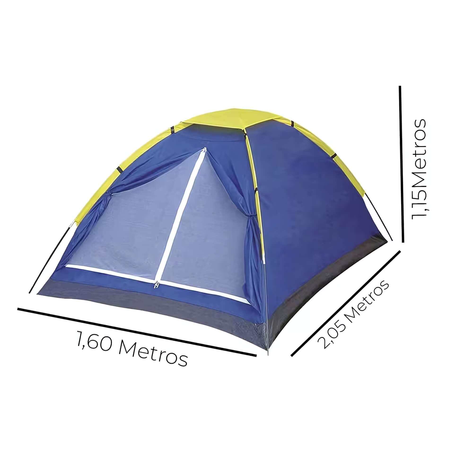 Barraca Camping Acampamento Iglu Azul 3 Pessoas MOR - 409034