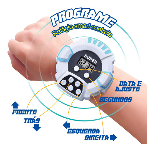 Brinquedo Cachorro Robô de Controle Remoto Rosa Acrobacias Dog Robot Controll Polibrinq - MC916