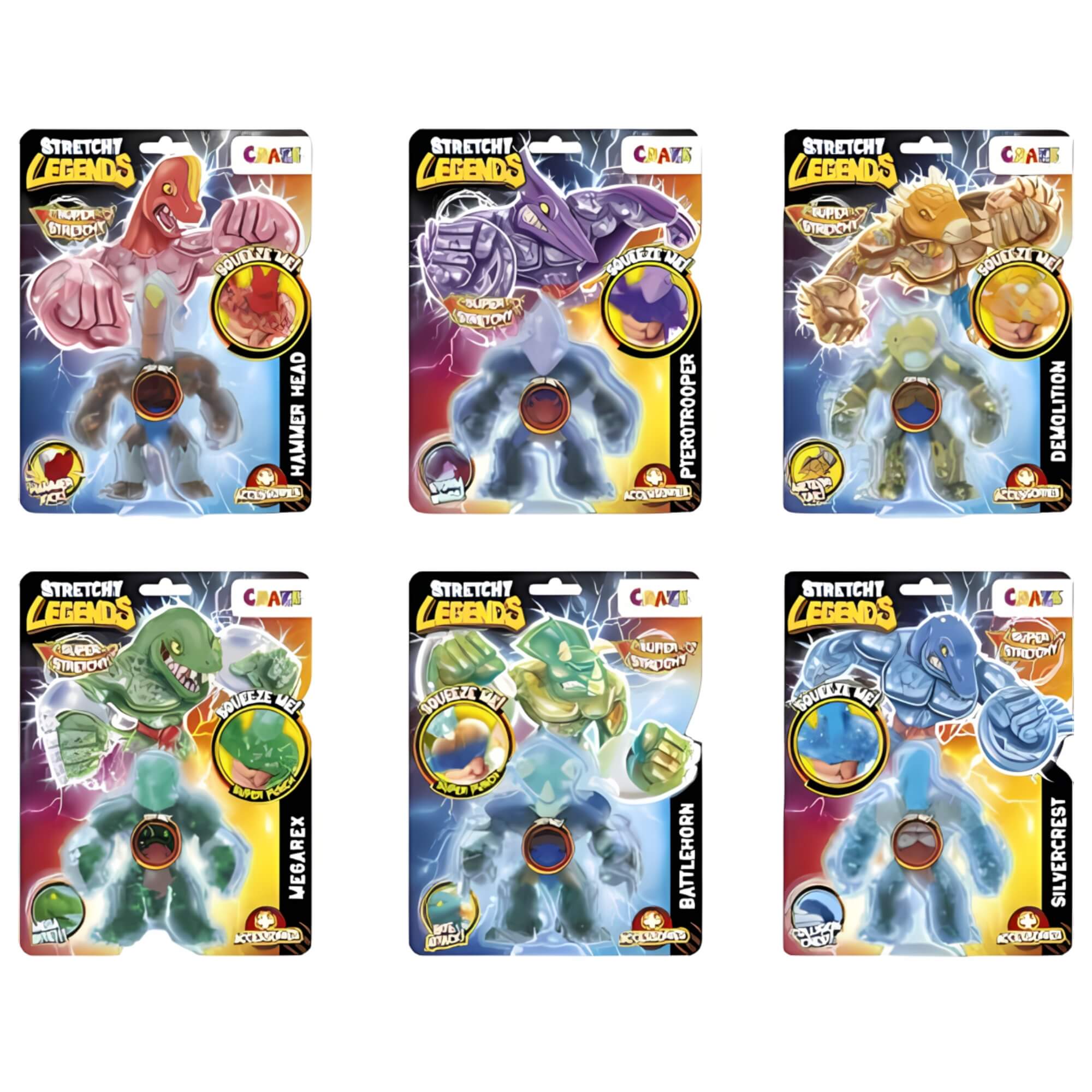 Figura Elástica Stretch Legends Modelo Sortido e Unitário Multikids - BR1737
