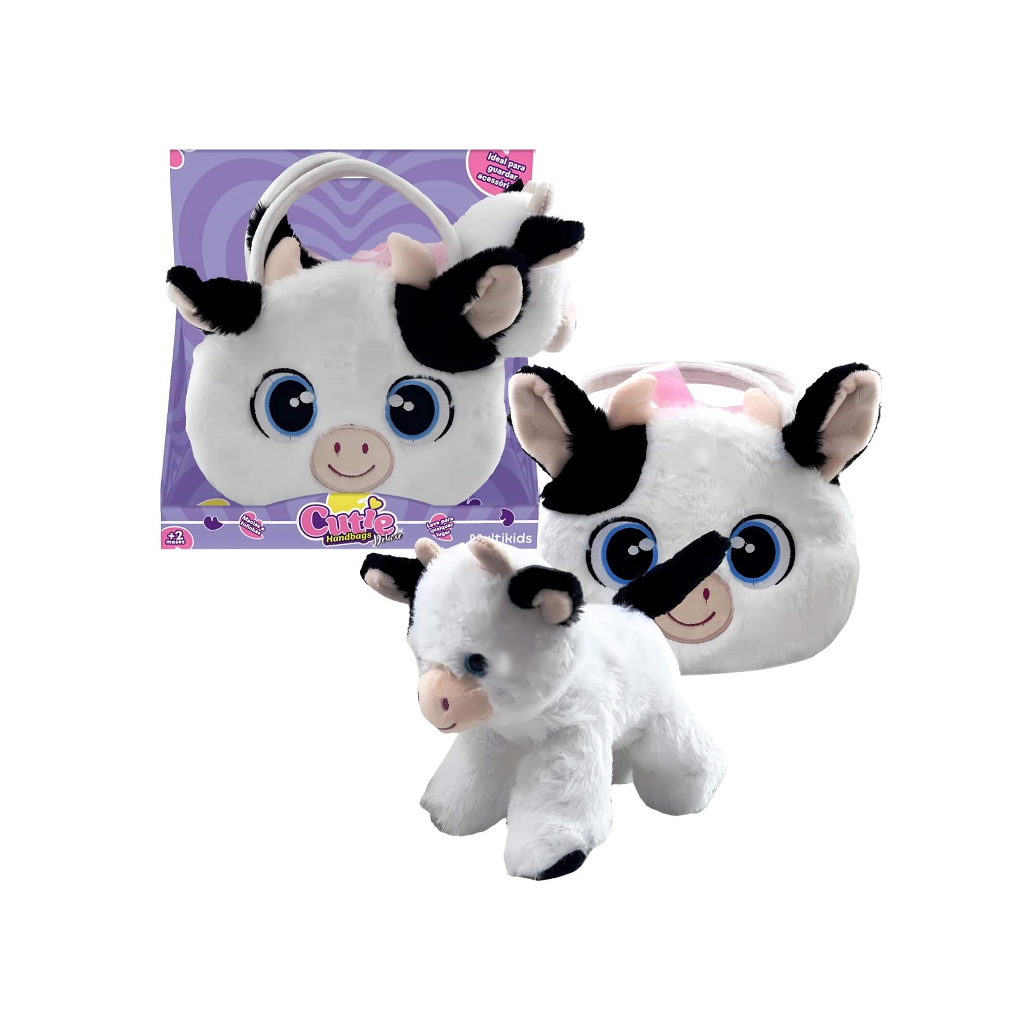 Bolsa de Pelúcia Unitário Cutie Handbags Deluxe - Multikids