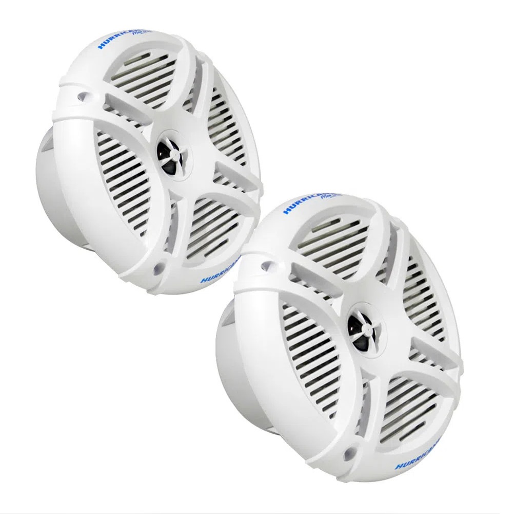 COMP Kit 6 Pares De Alto Falantes Náutico Marinizado MR 8.2 Hurricane Coaxial
