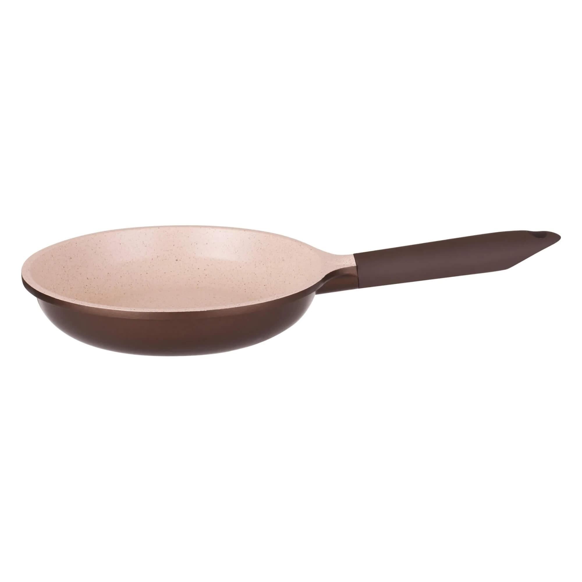 Frigideira Belga Revestimento Cerâmico 24cm de Diâmetro 1,7L Cor Marrom MTA - 8443