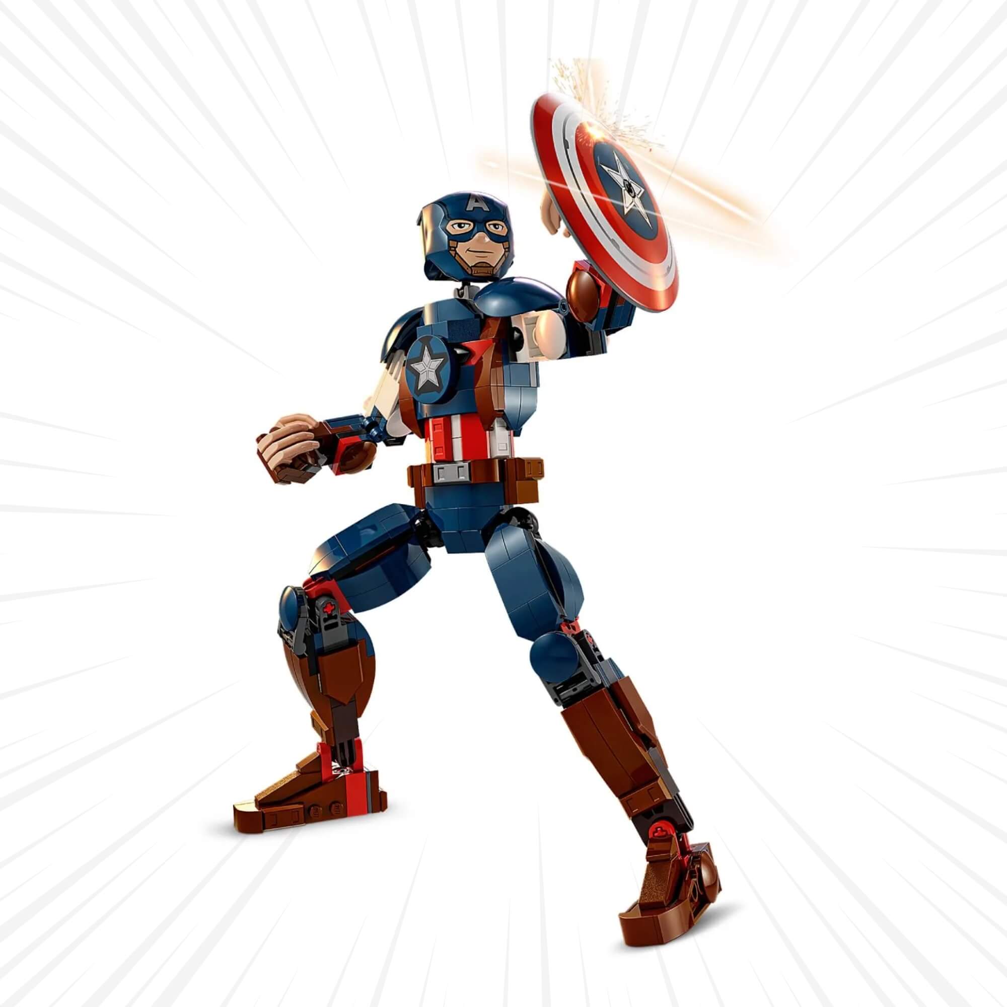 LEGO Marvel Figura do Capitão América 310 Peças - 4111176258
