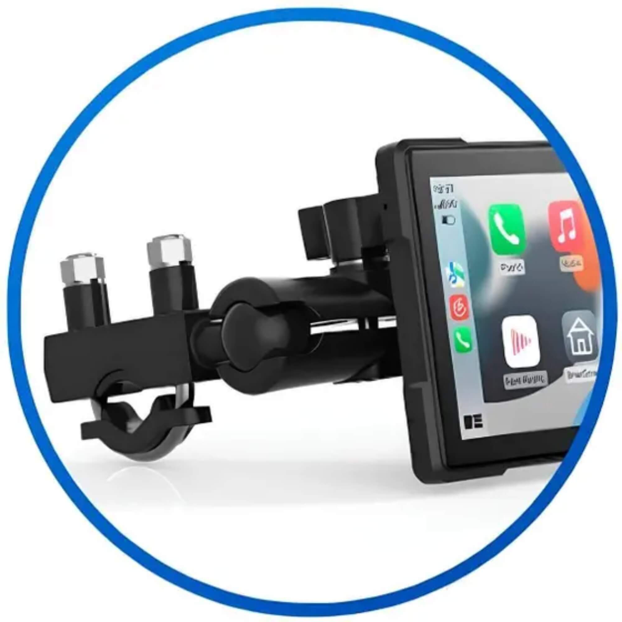 Multimidia para Moto Carplay Android Auto Sem Fio Bluetooth Monitor 5" Touch Screen H-Tech-HM-500