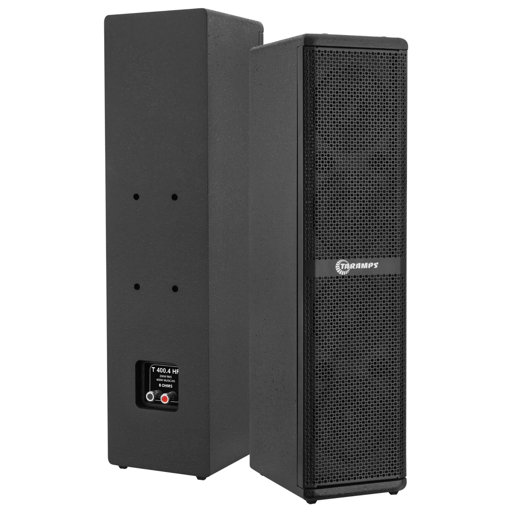 Caixa de Som Acústica Passiva Vertical 4 Polegadas T 400.4 HF 8 Ohms Preta 200W Taramps -  902038