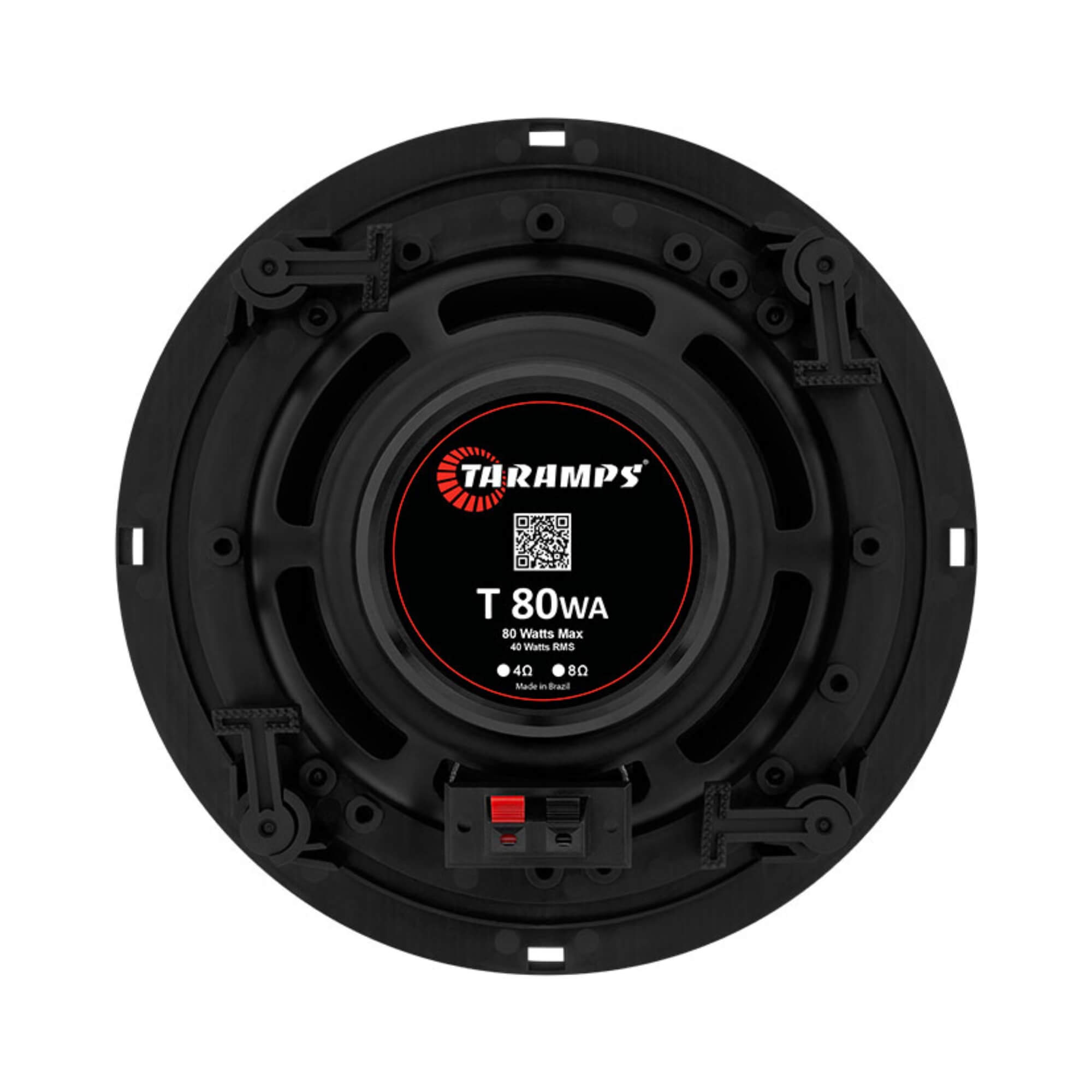 Arandela 6" Polegadas 40 Watts RMS 8 Ohms Preta (Par) Taramps - 902066