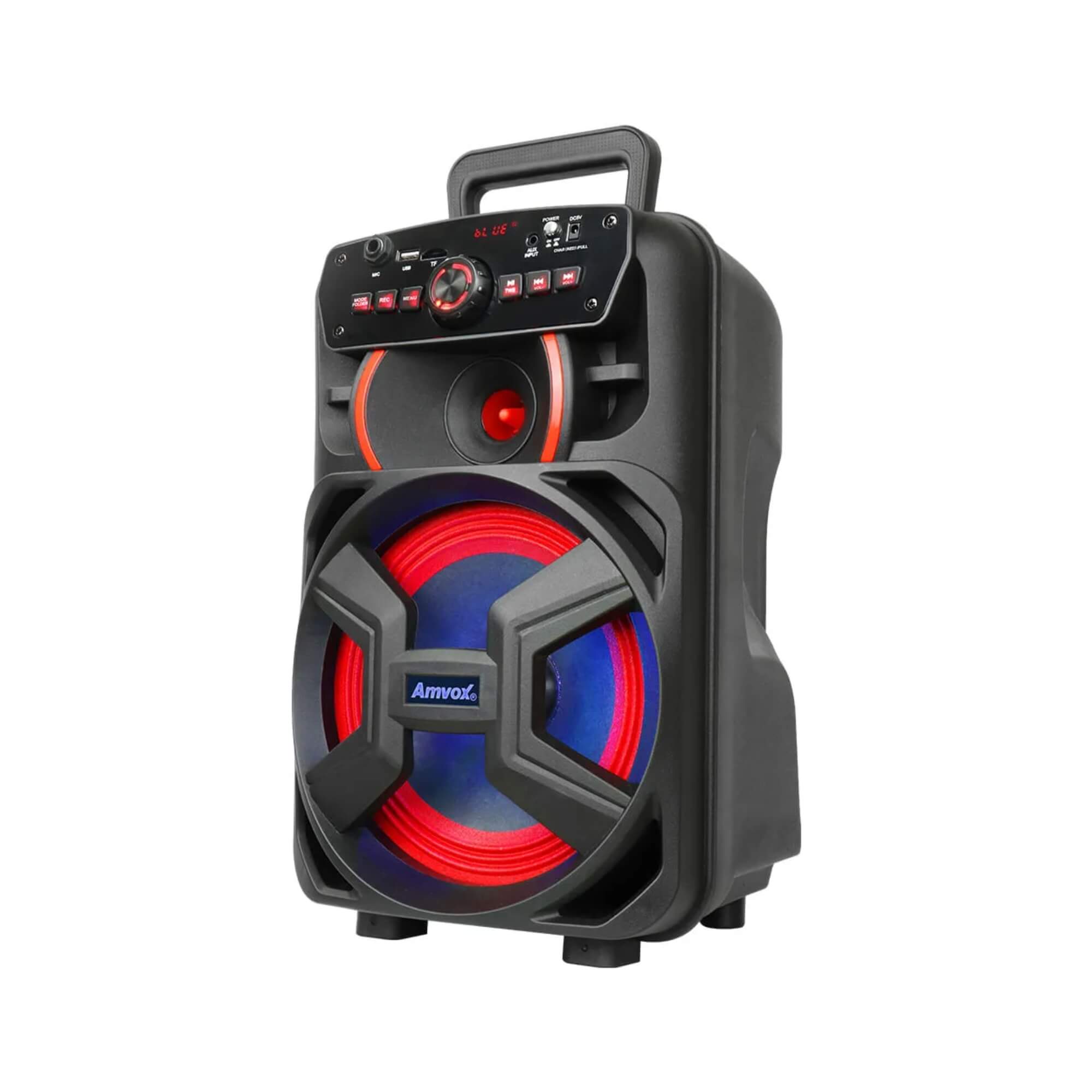 Caixa de Som Amplificada Bluetooth USB ACA 221 Gigante II 220W RMS Woofer 8" TWS Amvox - 503A06