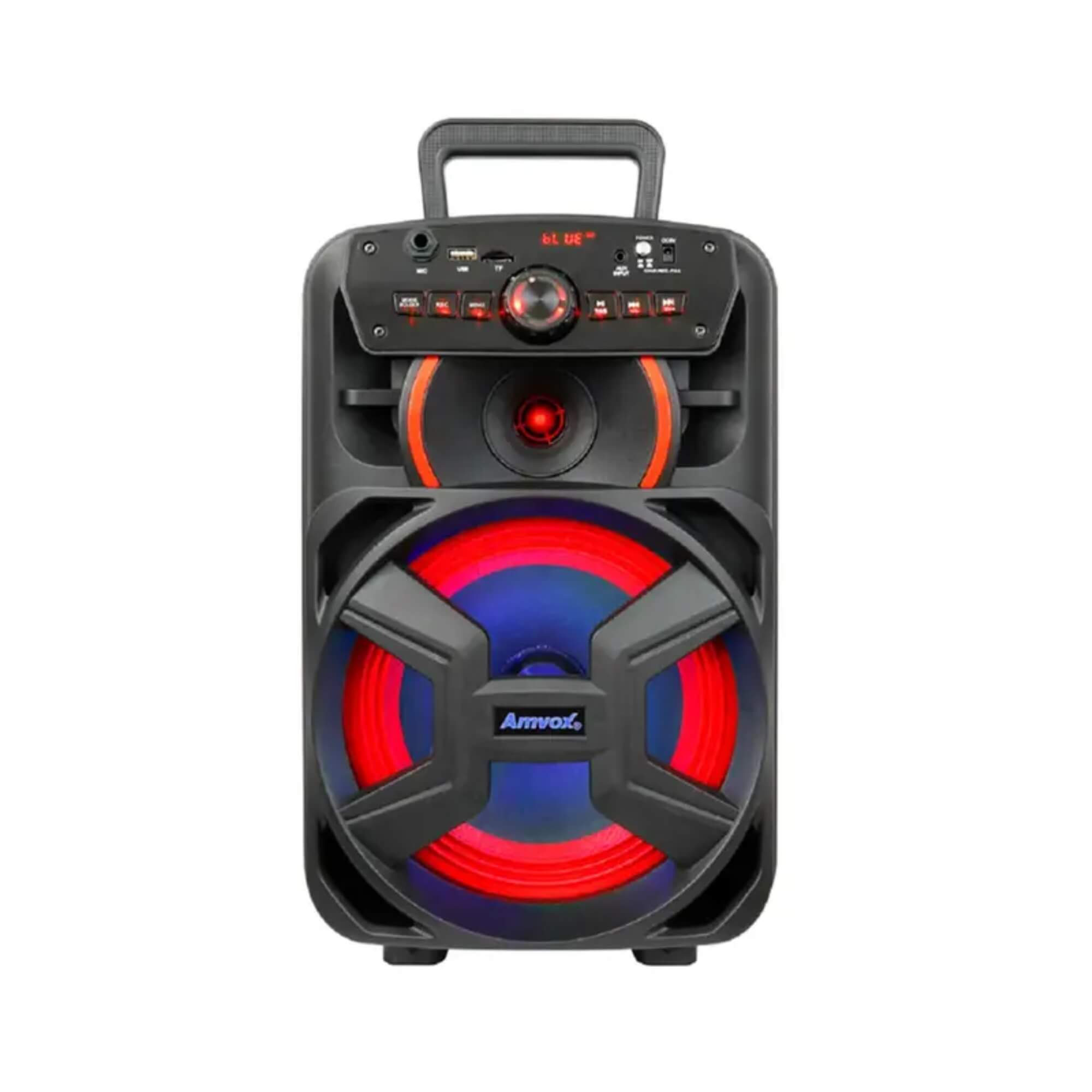 Caixa de Som Amplificada Bluetooth USB ACA 221 Gigante II 220W RMS Woofer 8" TWS Amvox - 503A06