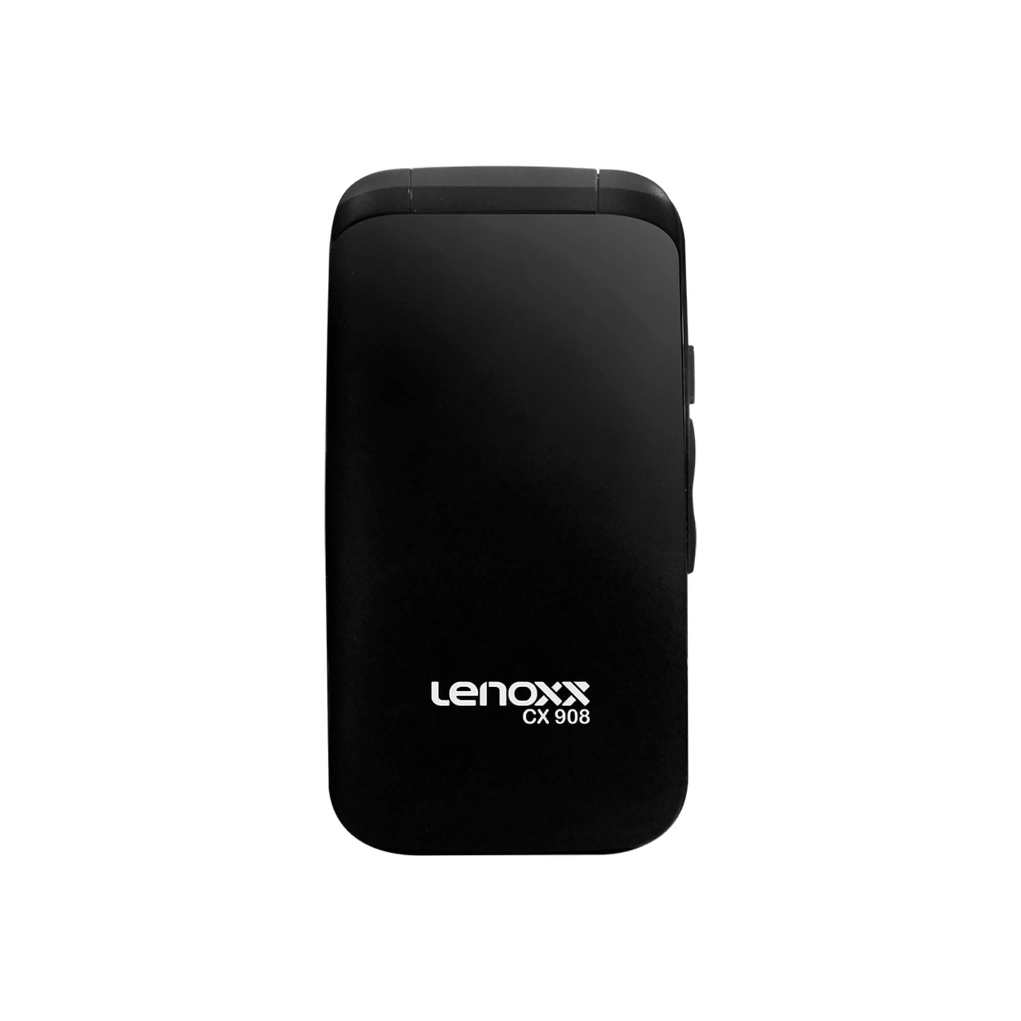 Celular para Idosos Flip Dual SIM 32 MB Câmera VGA, Bluetooth, Rádio FM Preto Lenoxx - CX 908