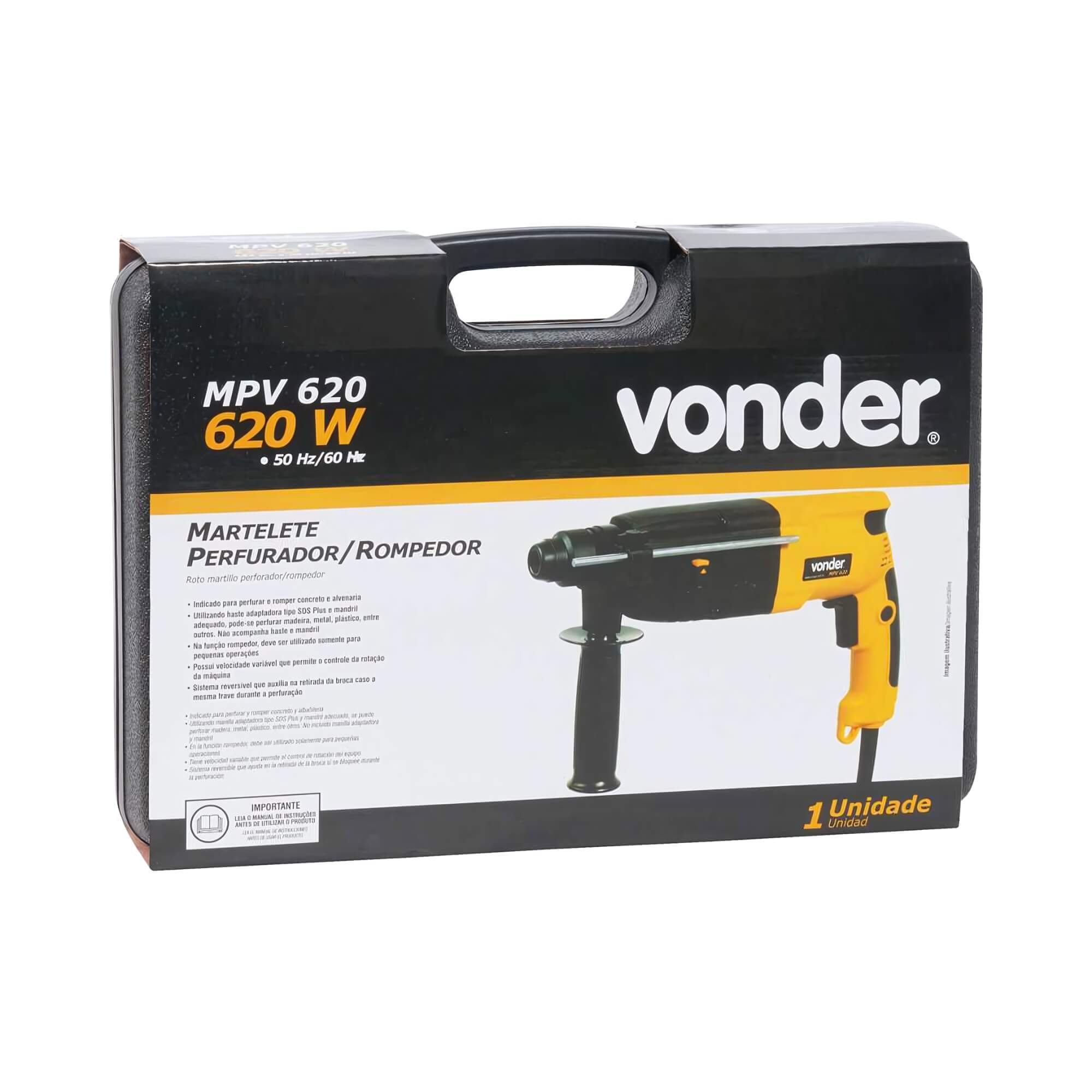 Martelete Perfurador Rompedor 620W 220V MPV 620 Vonder - 6001620220