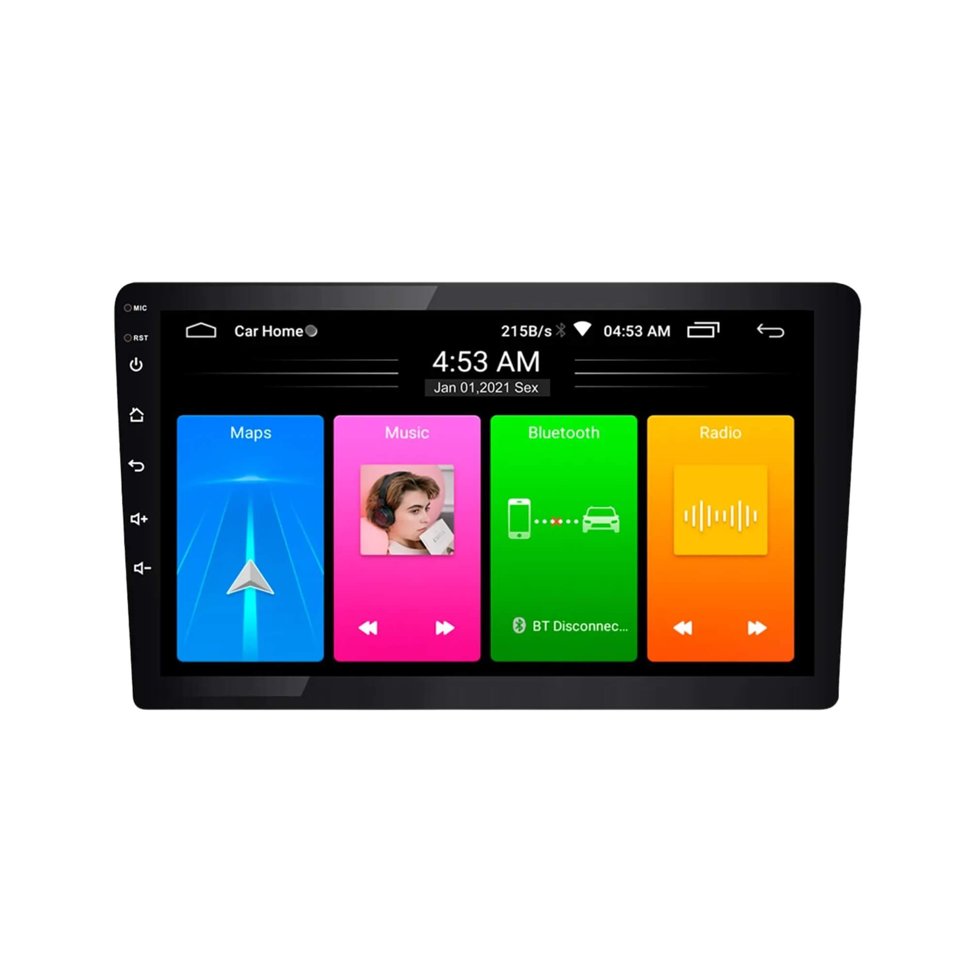 Central Multimídia 10 Polegadas Carplay Android Auto GPS Wifi 2GB RAM Roadstar - RS1015BR MI