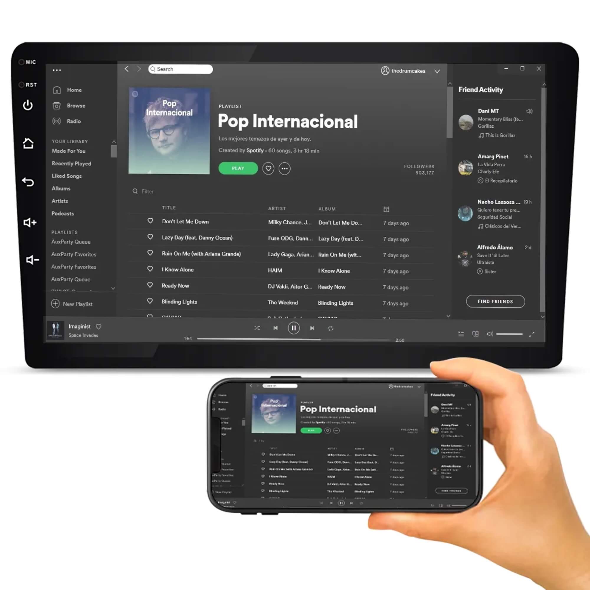 Central Multimídia 10 Polegadas Carplay Android Auto GPS Wifi 2GB RAM Roadstar - RS1015BR MI