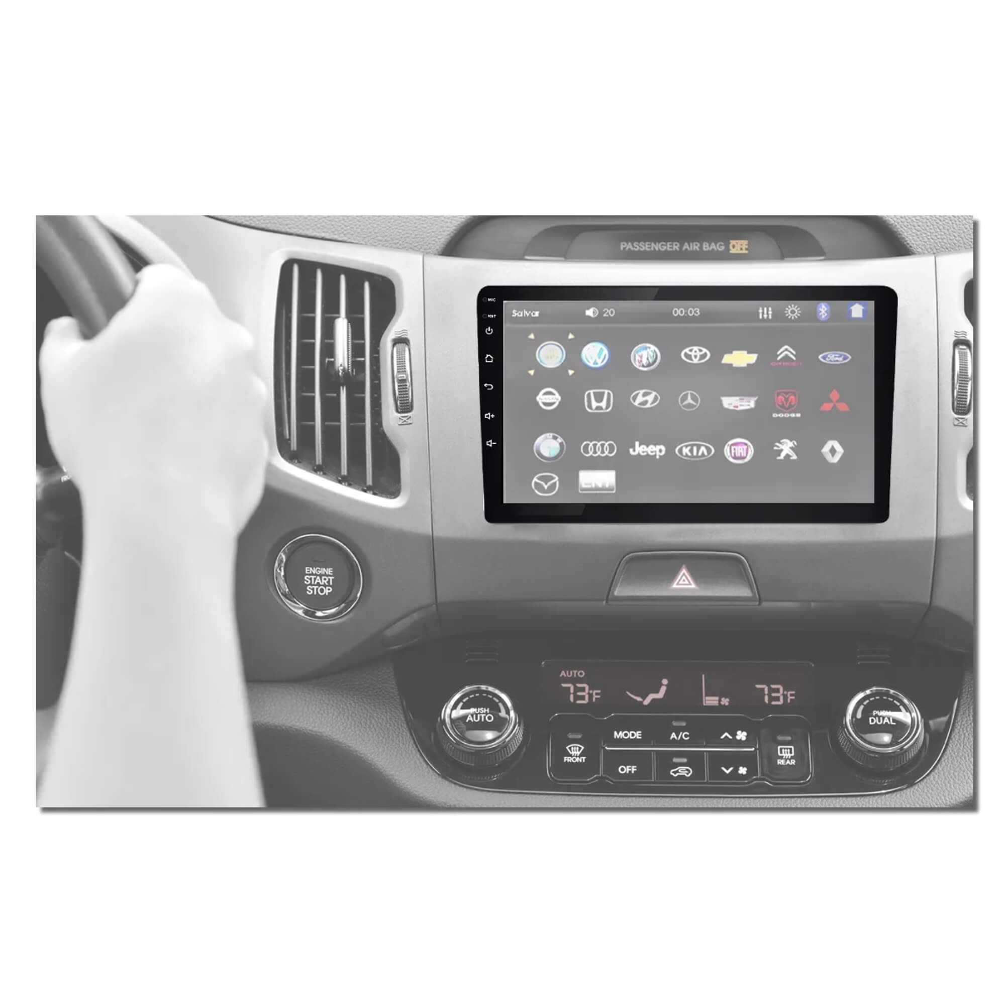 Central Multimídia 10 Polegadas Carplay Android Auto GPS Wifi 2GB RAM Roadstar - RS1015BR MI