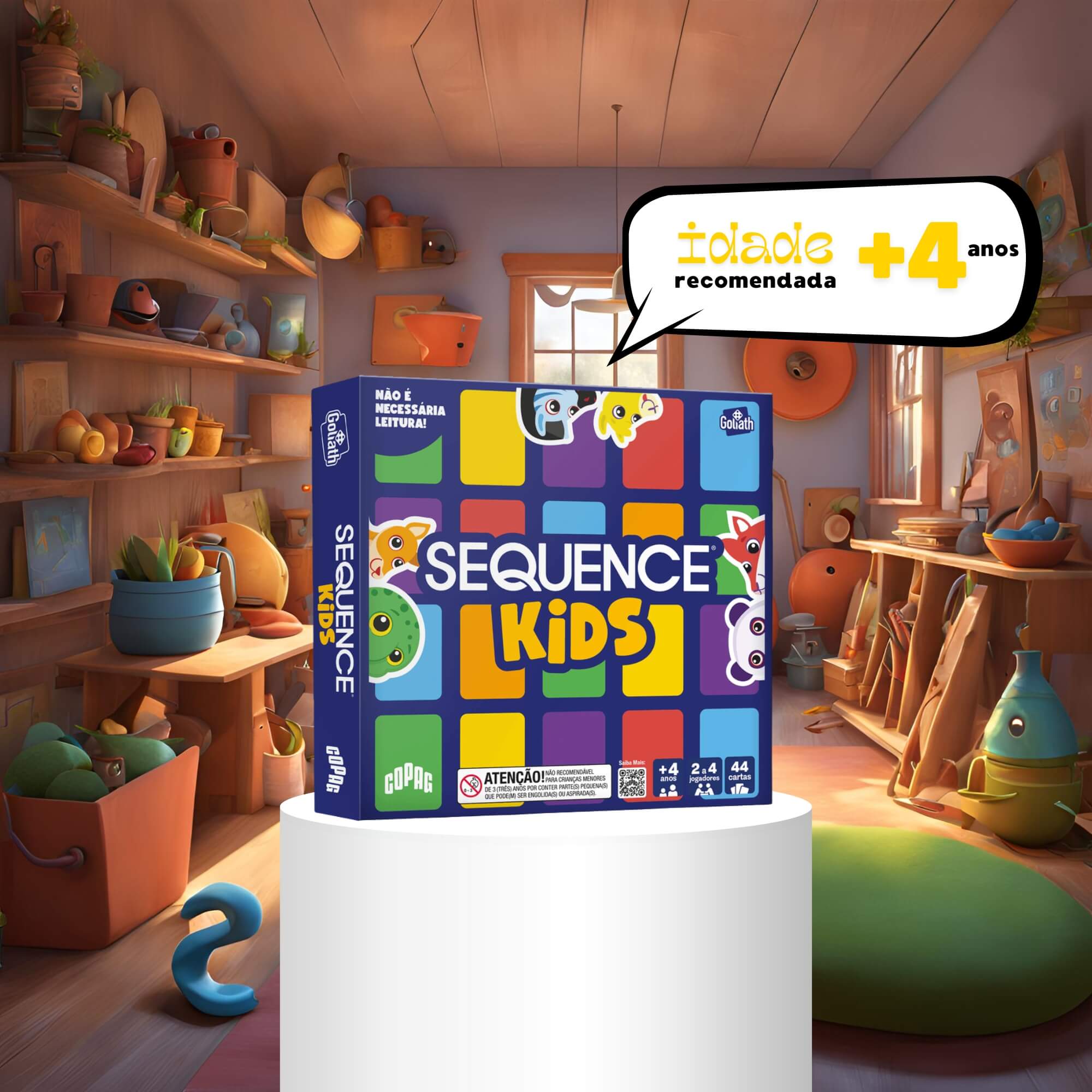 Jogo de Tabuleiro Sequence Kids Copag - 34737