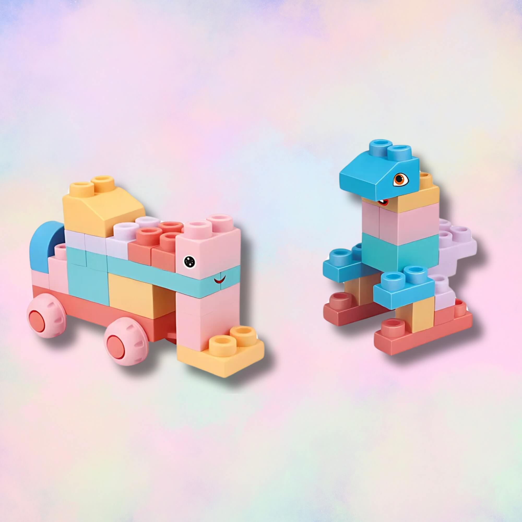 Brinquedo Infantil Blocos de Montar Macio Soft BIG 56 Peças Xalingo - 68476