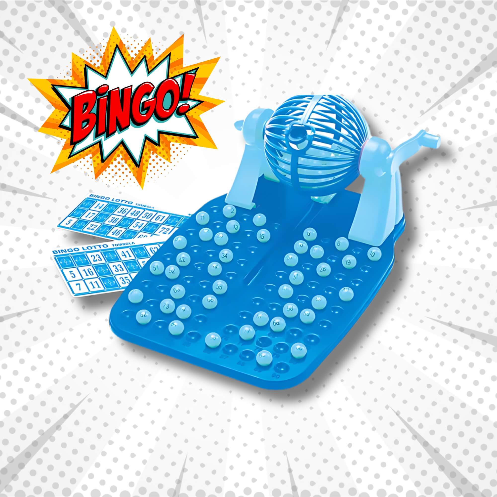 Jogo Bingo Show 24 Cartelas e 90 Peças em Plástico Xalingo - 68510