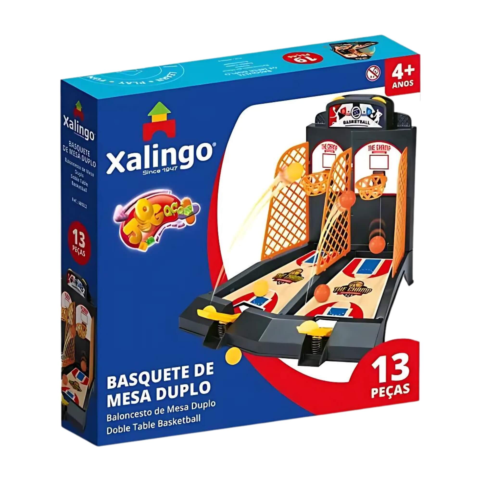 Brinquedo Infantil Basquete de Mesa Duplo Xalingo - 68532