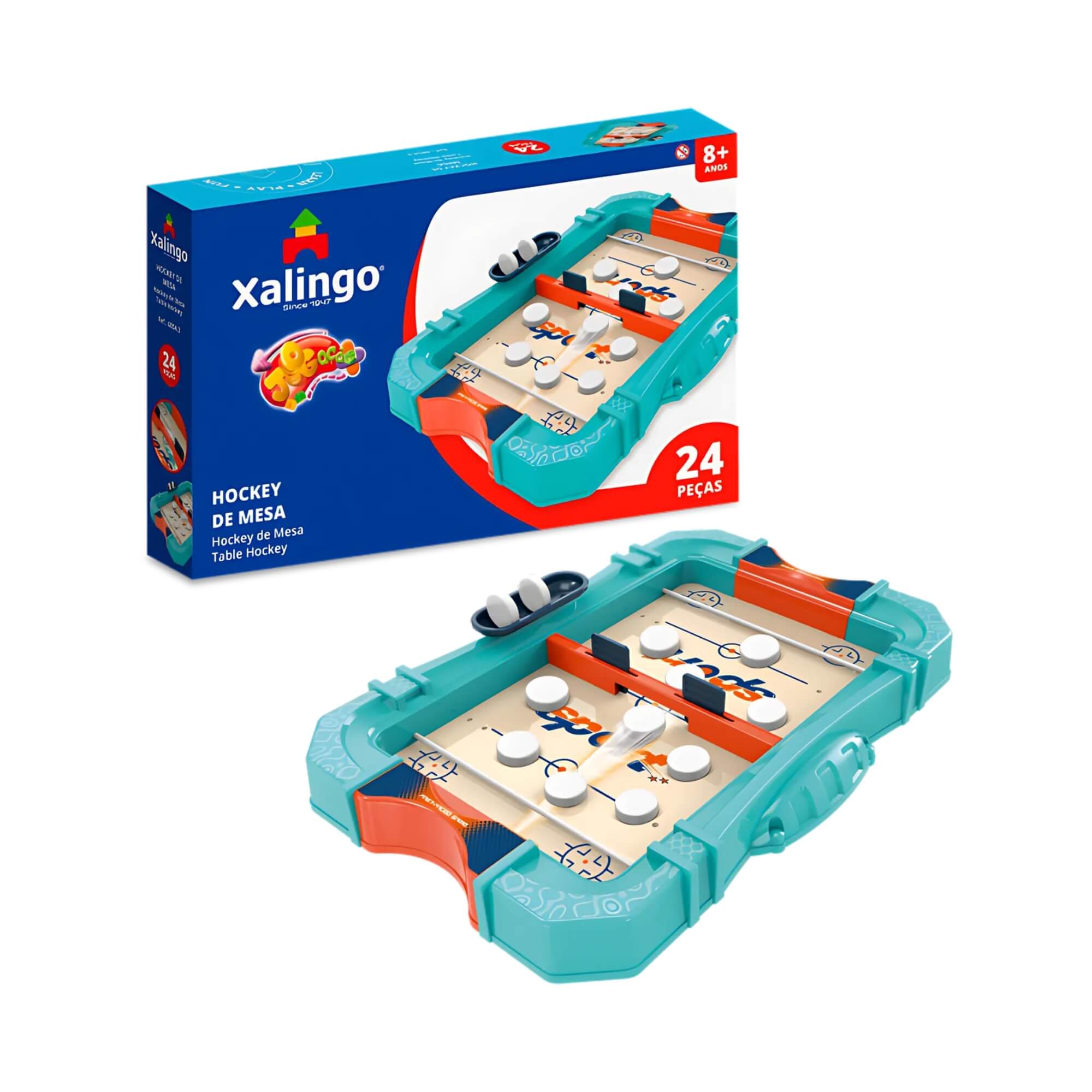Brinquedo Infantil Hockey de Mesa 24 Peças Xalingo - 68543