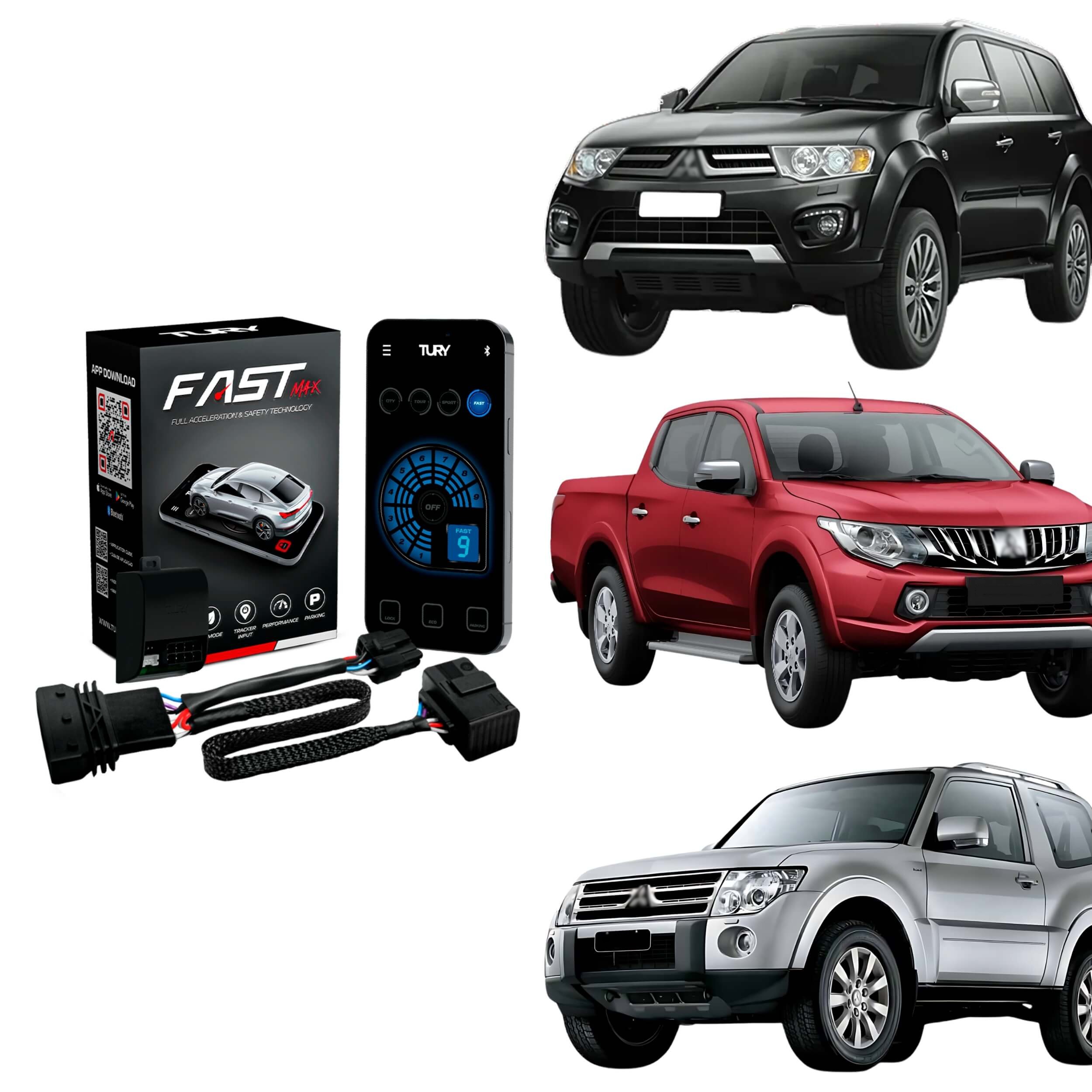 Módulo Variação de Aceleração compatível c/ Pajero (Full HPE DAKAR) L200 Tury - FAST_MAX_5.0AA