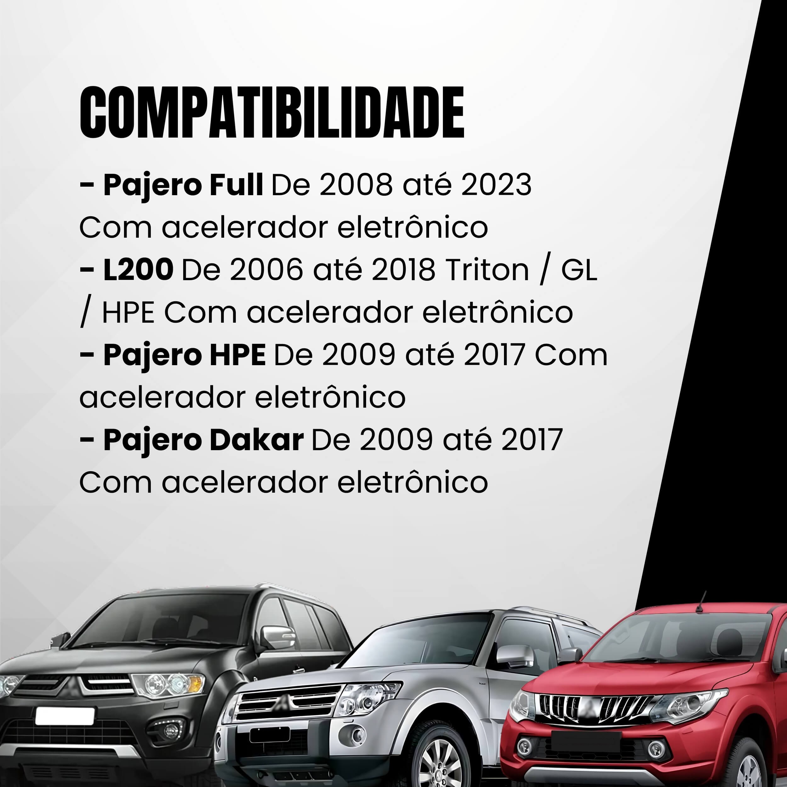 Módulo Variação de Aceleração compatível c/ Pajero (Full HPE DAKAR) L200 Tury - FAST_MAX_5.0AA