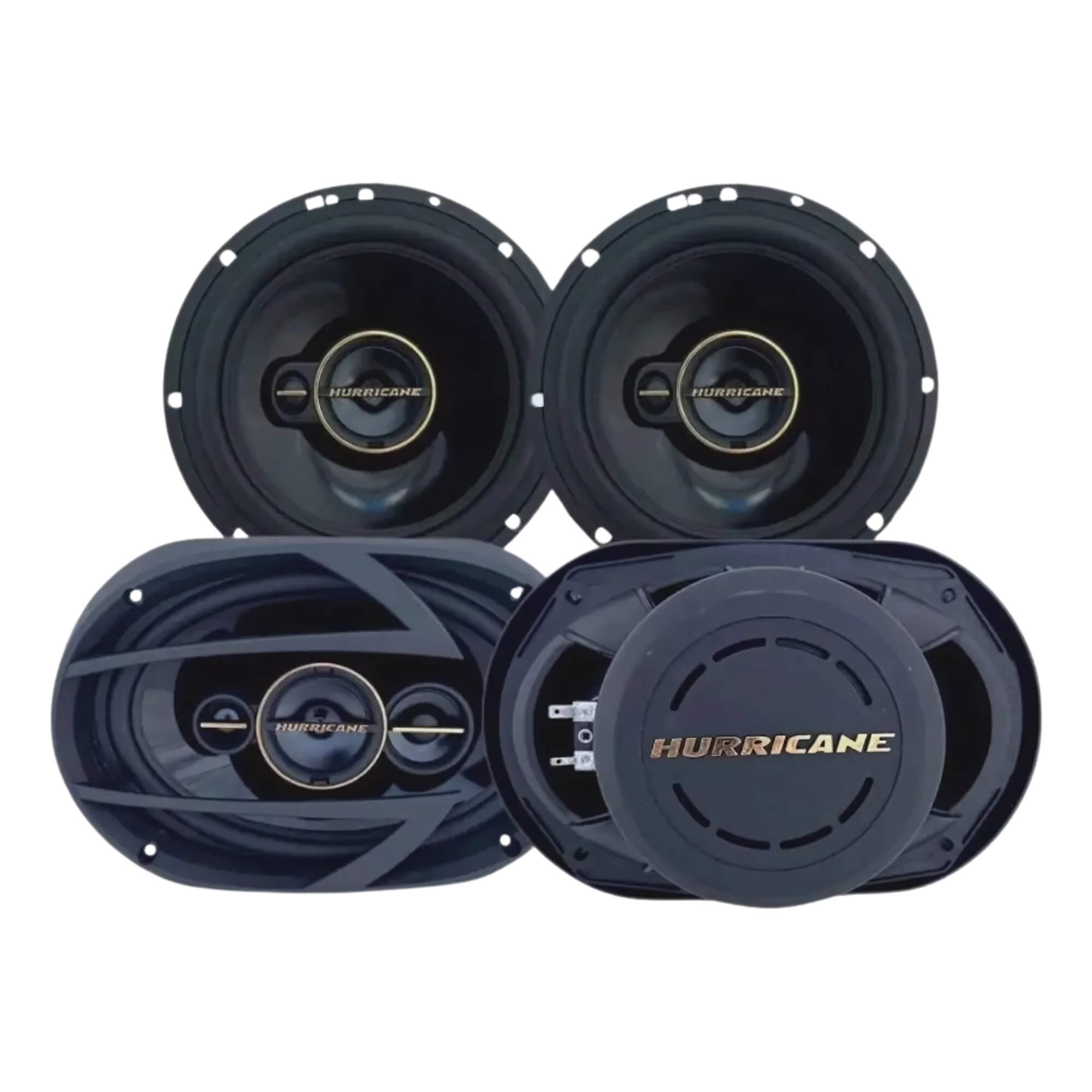 Kit Prático Alto Falante Aurum 6"+ 6x9" Polegadas 380W RMS Hurricane - VA10000130