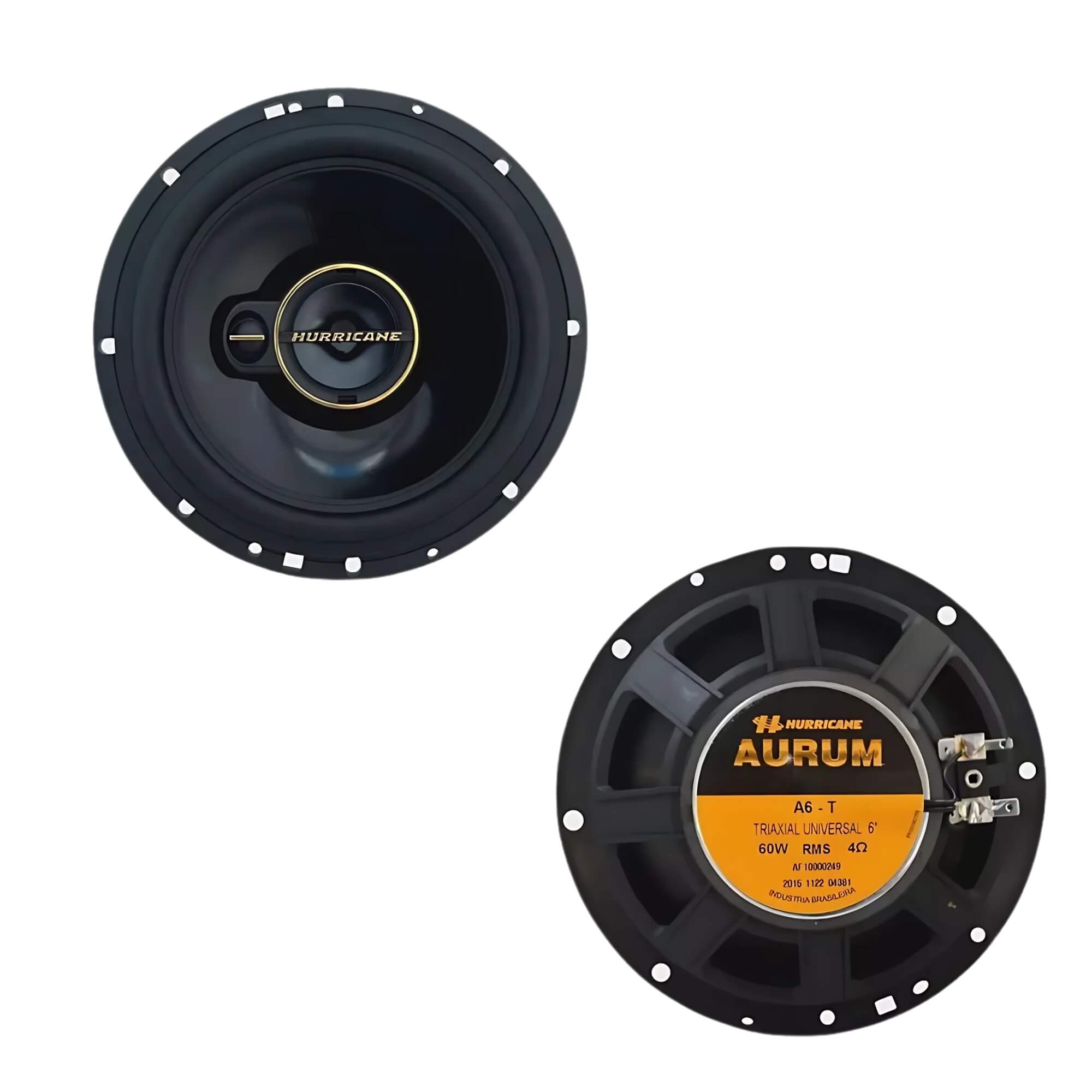 Kit Prático Alto Falante Aurum 6"+ 6x9" Polegadas 380W RMS Hurricane - VA10000130
