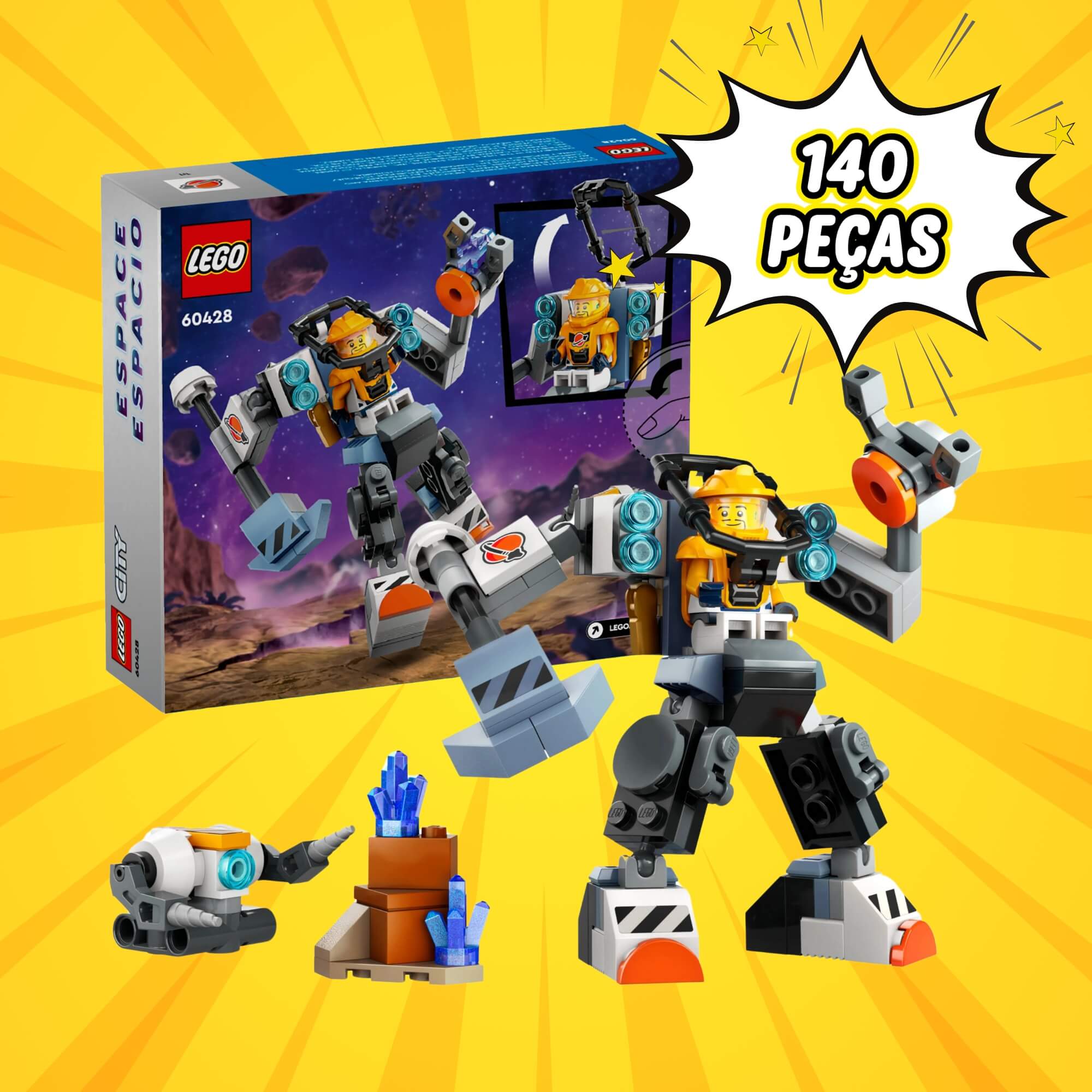 LEGO City Robô de Construção Espacial 140 Peças - 4111160428