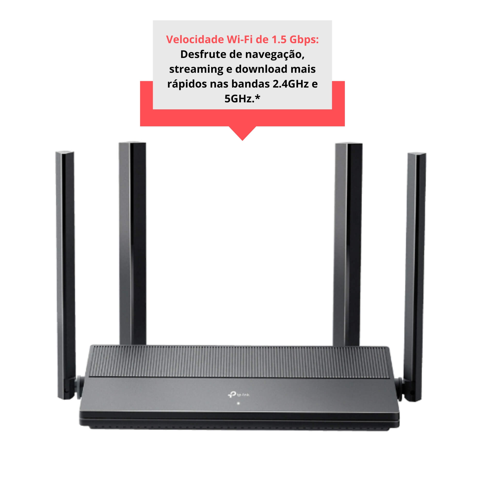 Roteador Wi-Fi 6 Gigabit Dual Band AX1500 EX141(BR) EasyMesh Tp-Link - 032000372