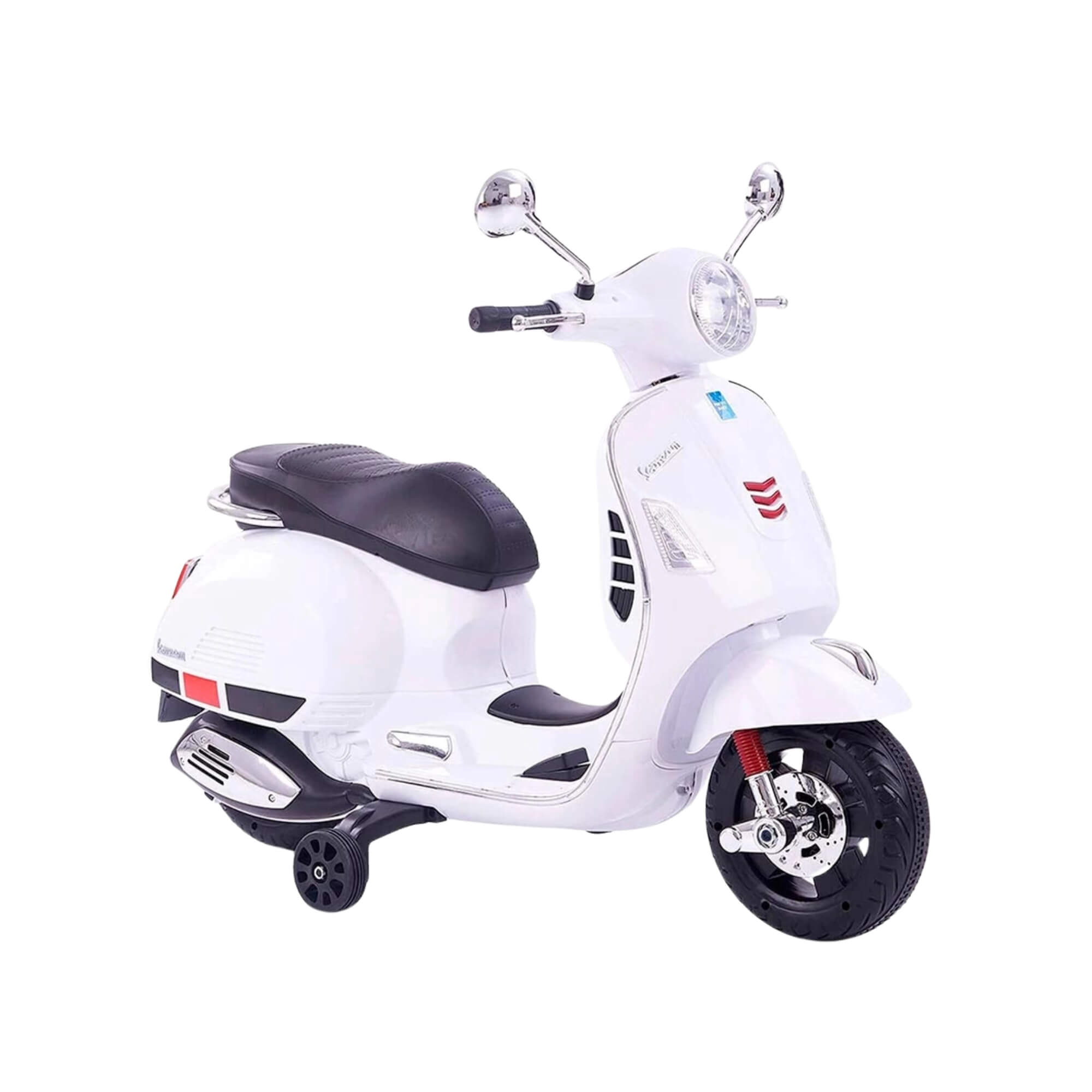 Moto Elétrica Infantil Scooter Vespa 6V Branca Zippy Toys - 10272
