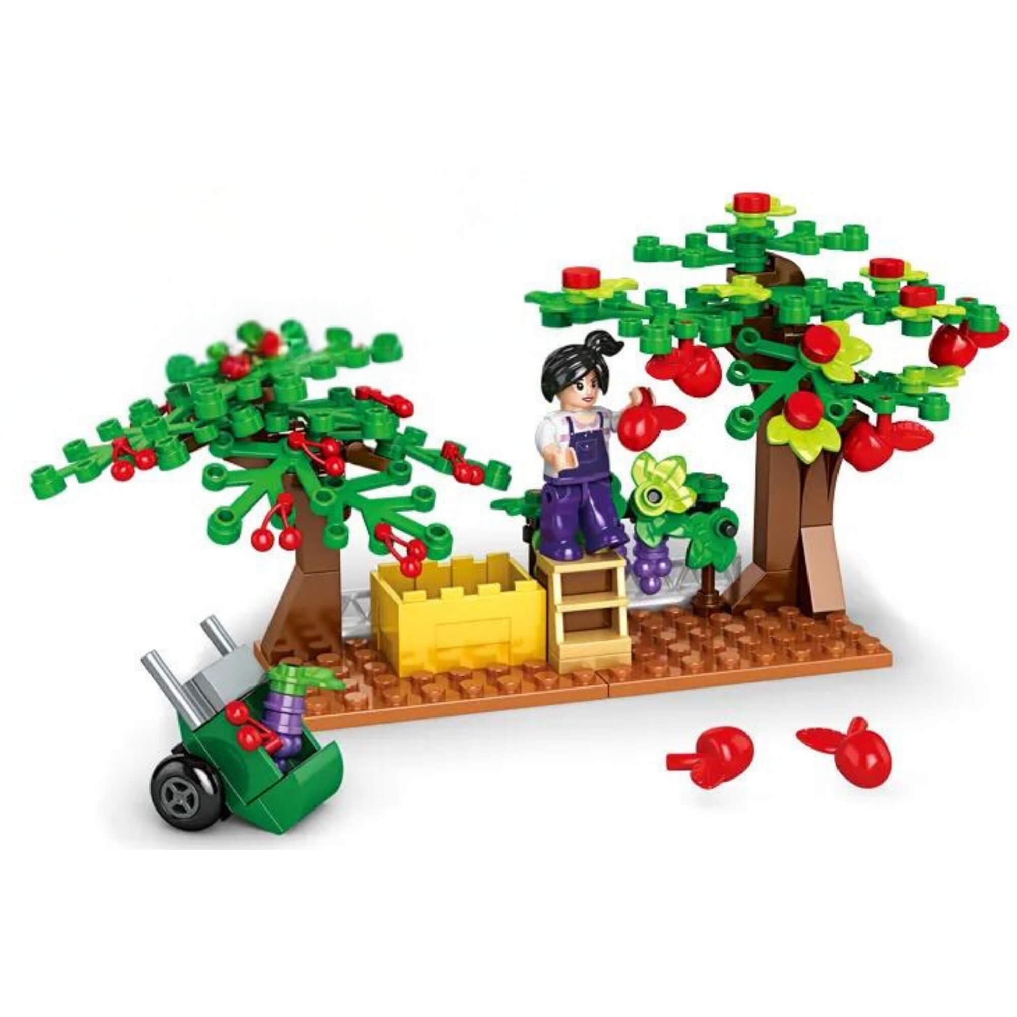 Brinquedo Infantil Bloco de Montar Fazenda Pomar 135 Peças Xalingo - 68154