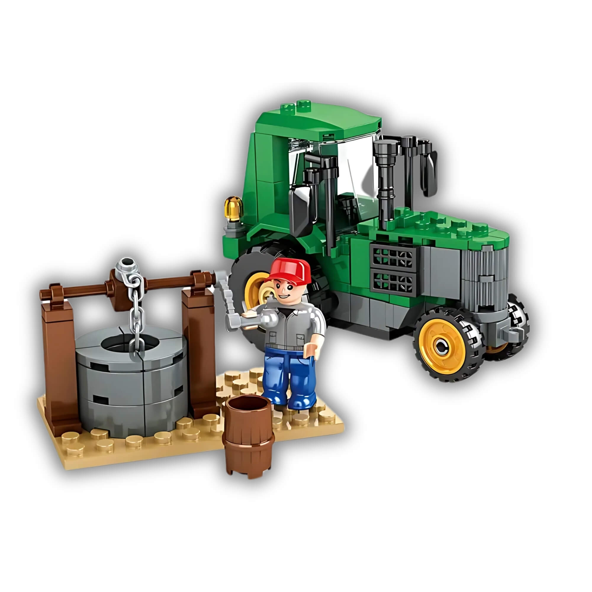 Brinquedo Infantil Bloco de Montar Fazenda Poço 178 Peças Xalingo - 68165