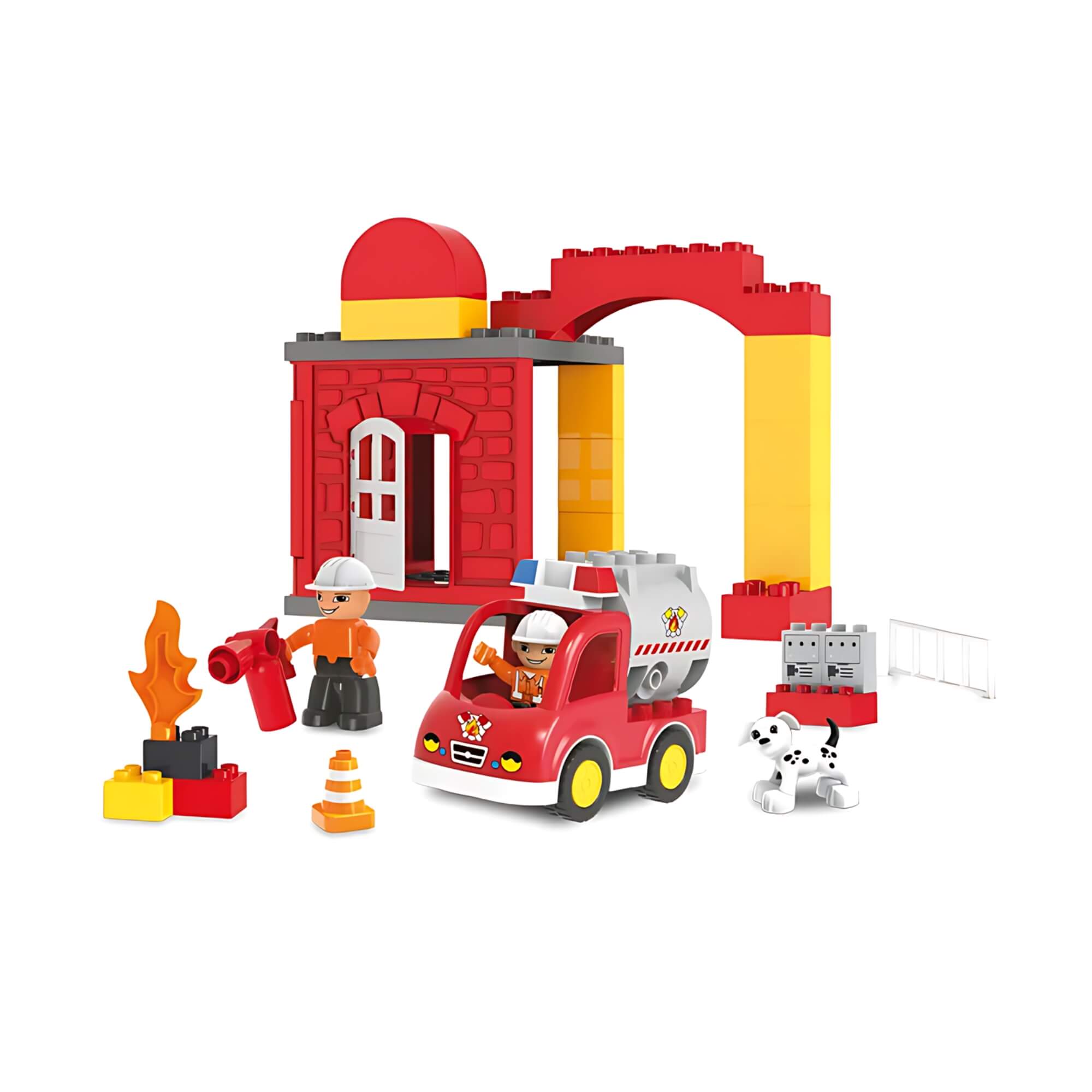 Brinquedo Infantil Bloco de Montar Grandes Bombeiros 35 Peças Xalingo - 68309