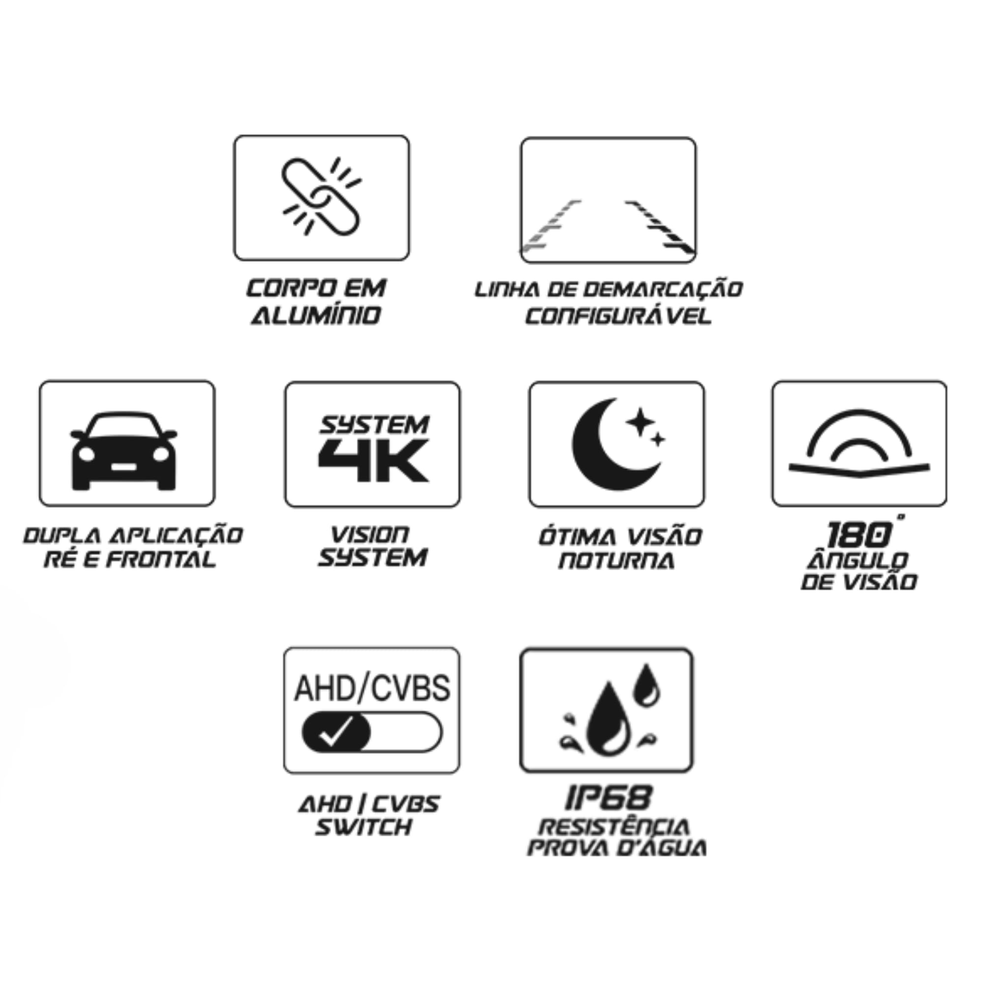 COMP Kit Central Multimídia 9" Roadstar + Câmera de ré HD Android Carplay RS-915BR