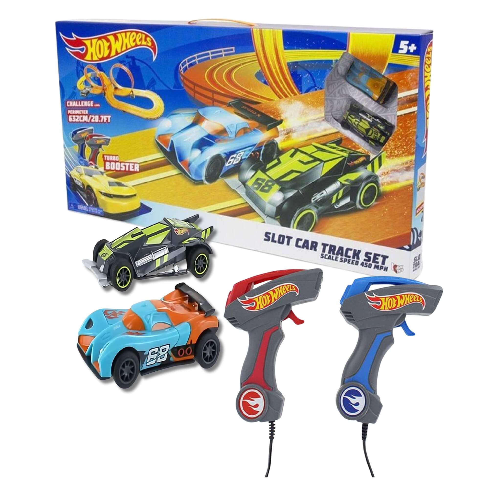 Pista Playset Hot Wheels 2 Controles Track Set 632cm Deluxe BR083 - Multikids