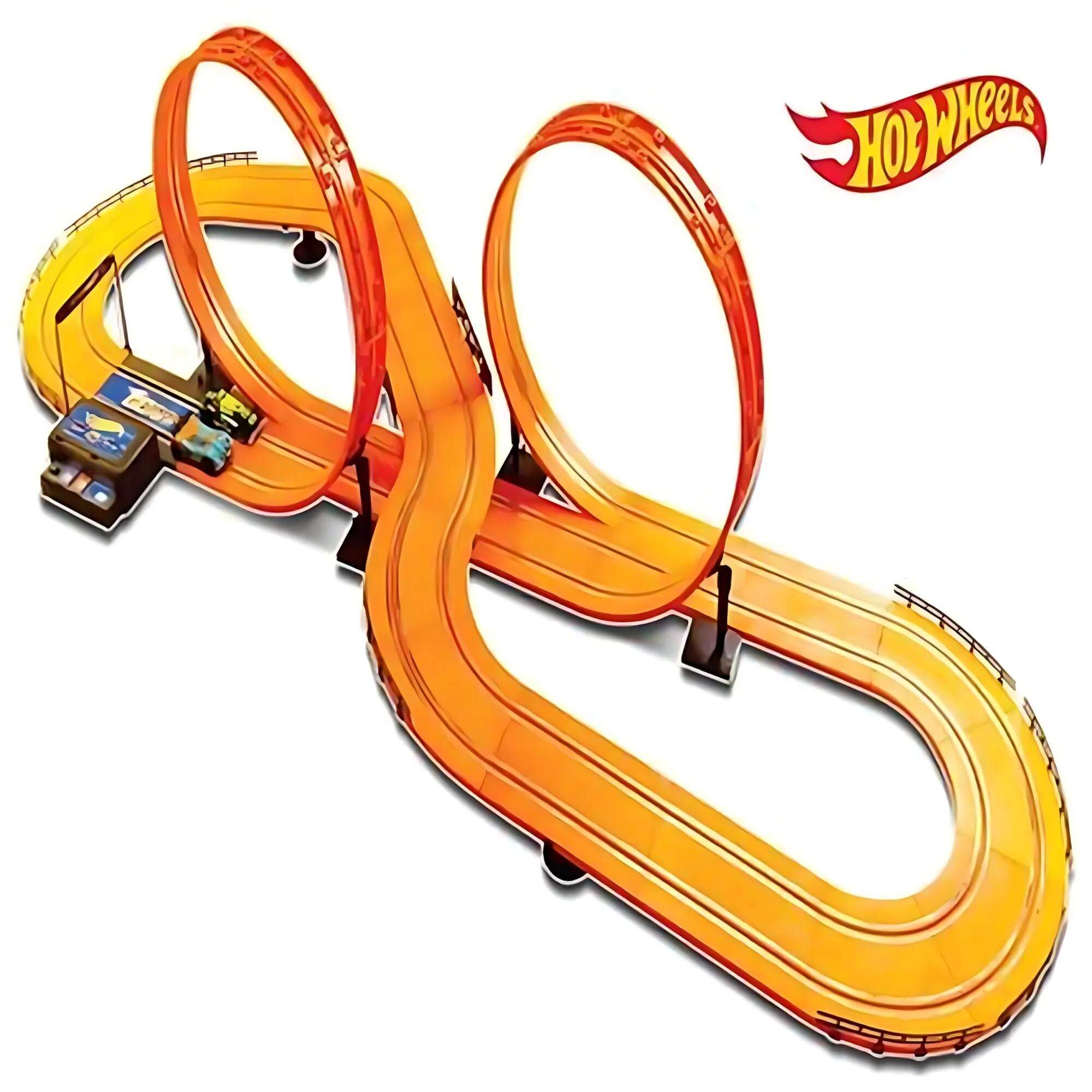 Pista Playset Hot Wheels 2 Controles Track Set 632cm Deluxe BR083 - Multikids