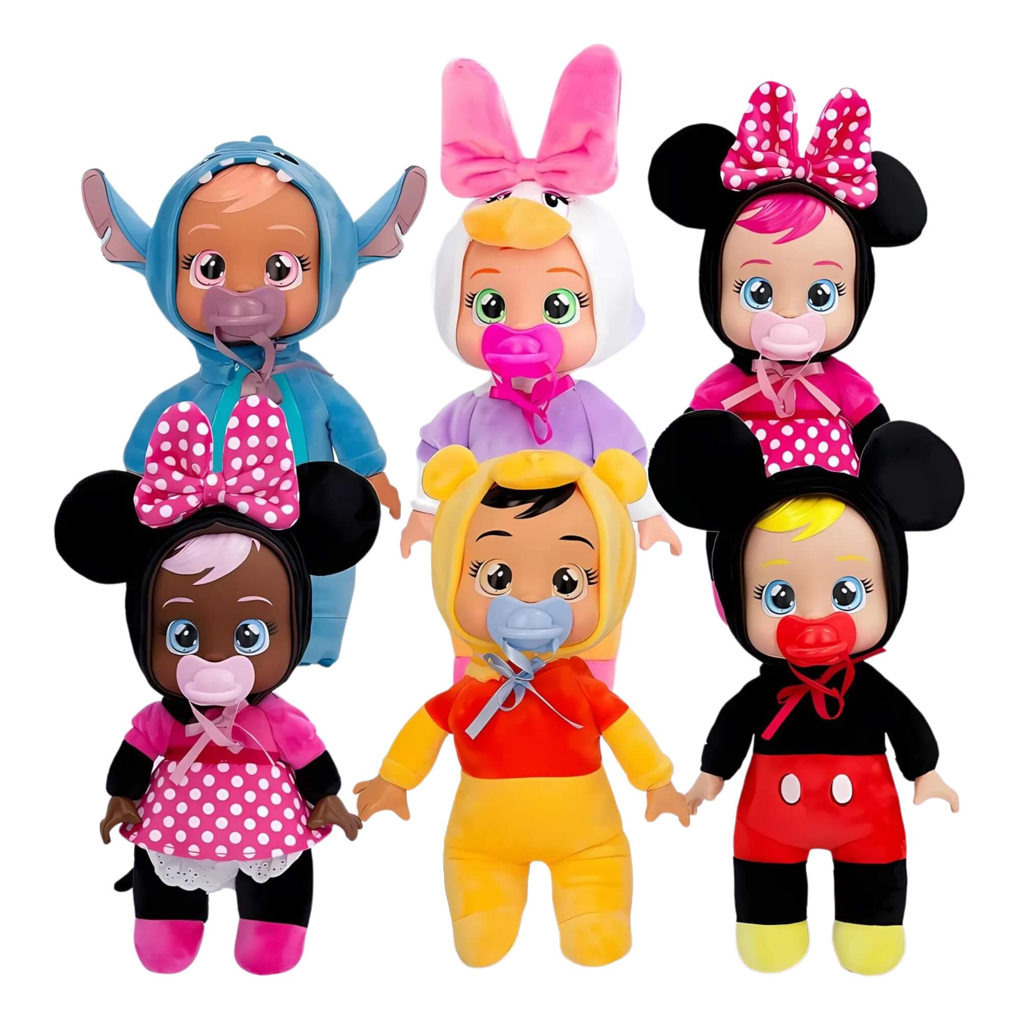 Boneca Cry Babies Sortido e Unitário Tiny Cuddles Disney Multikids - BR2299