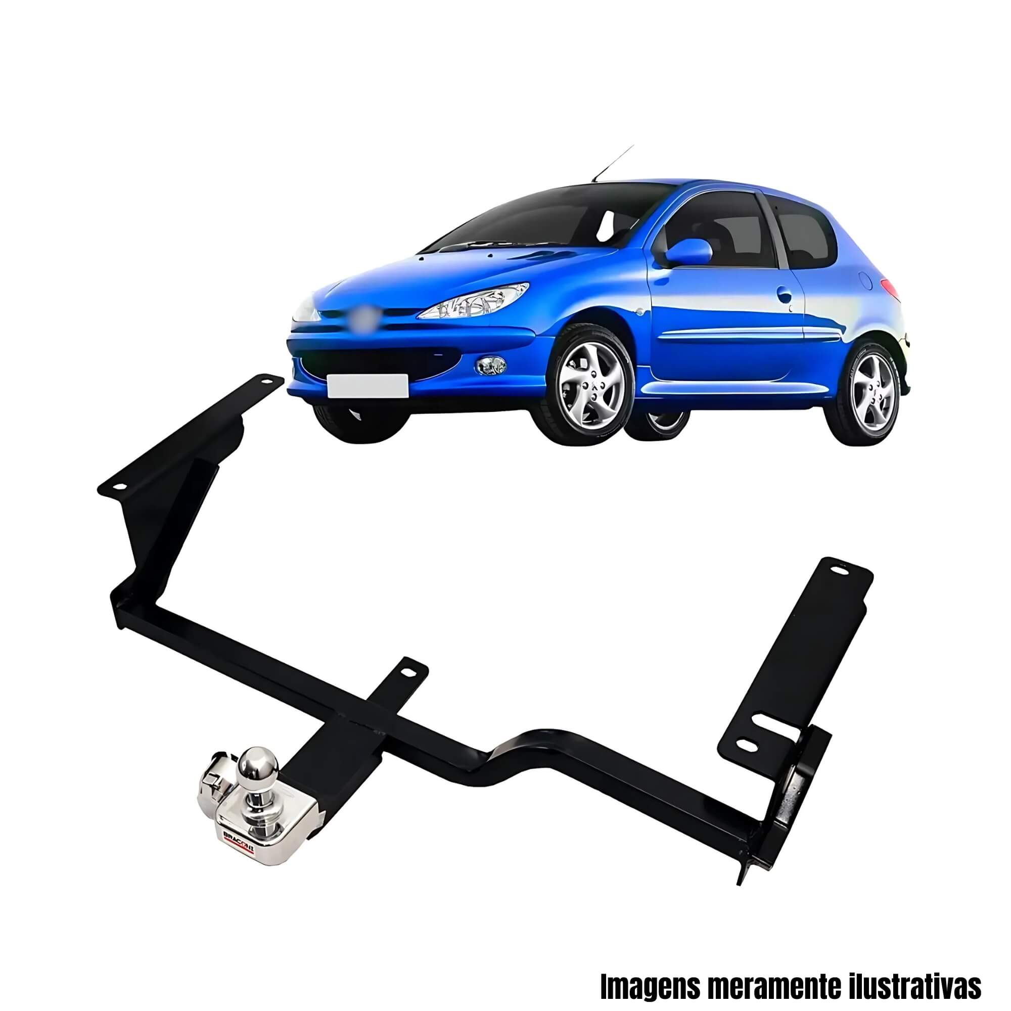 Engate Automotivo Peugeot 206 207 Hatch Braconi - BRCIM-14