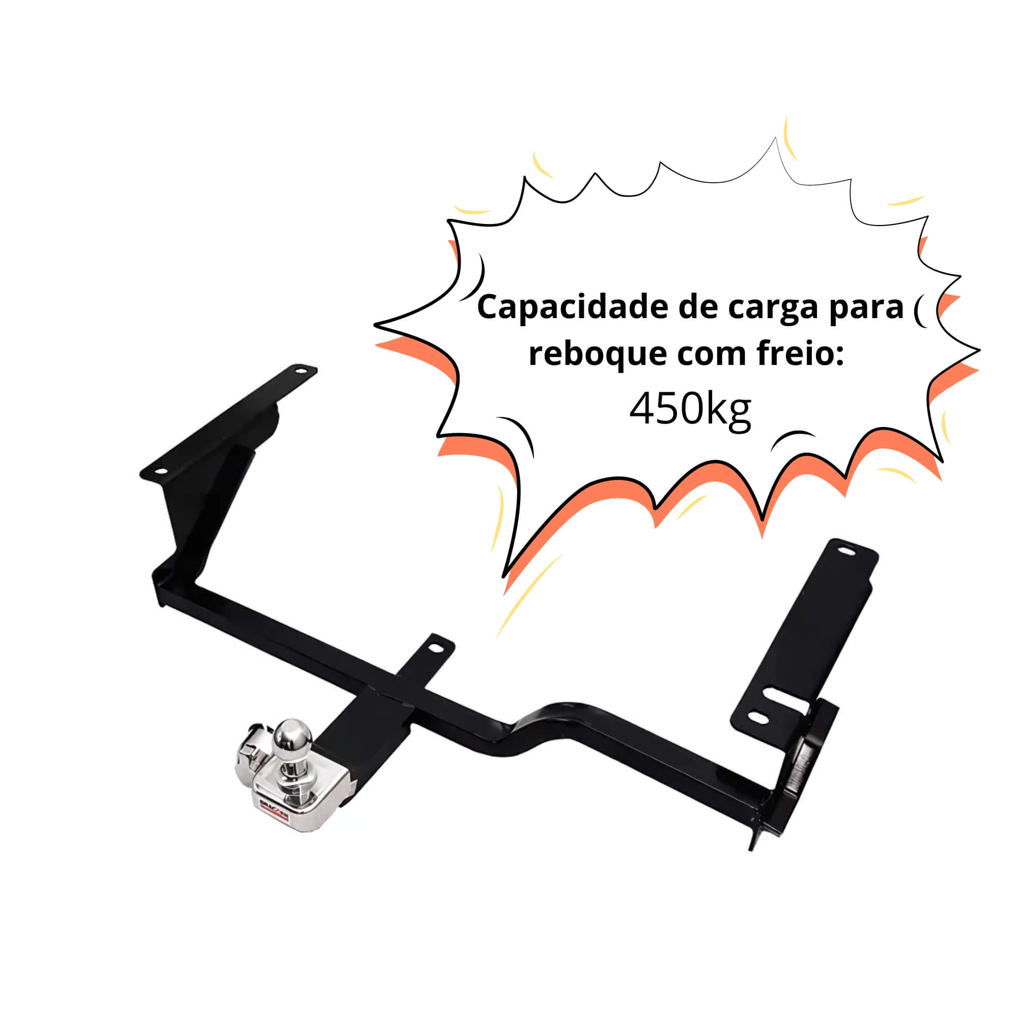 Engate Reboque Fixo Astra Hatch 1997 a 2012 Capacidade de Carga 500kg Braconi - BRCGM-02